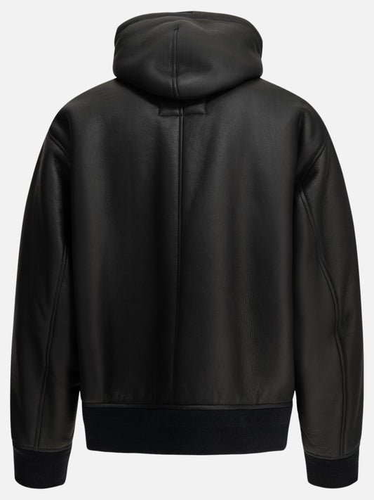 Balenciaga Hooded shearling jacket Blue

