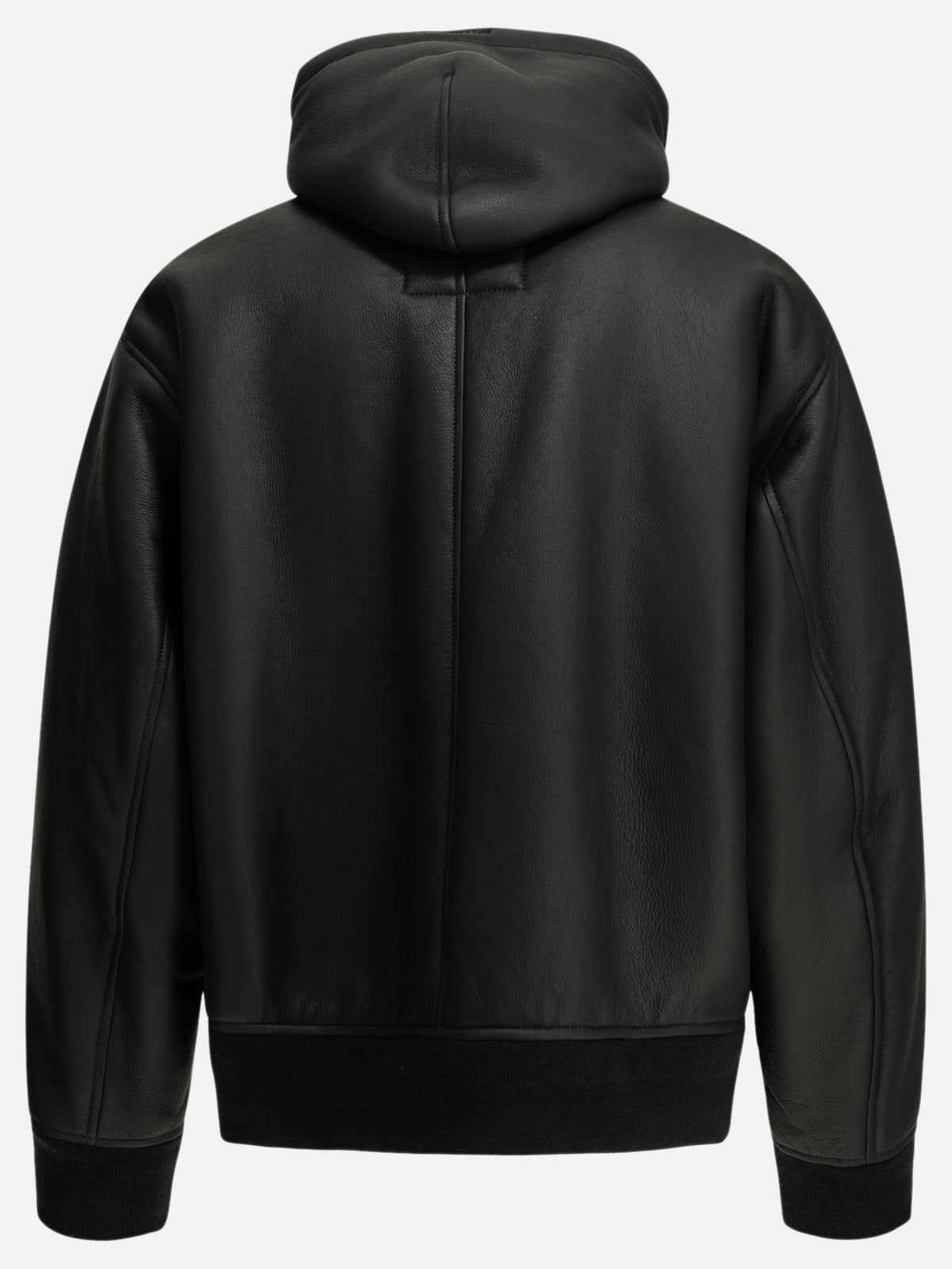 Balenciaga Hooded shearling jacket Blue