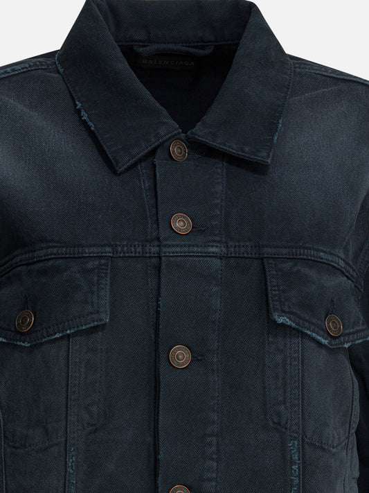 Balenciaga Denim jacket with old effect Blue


