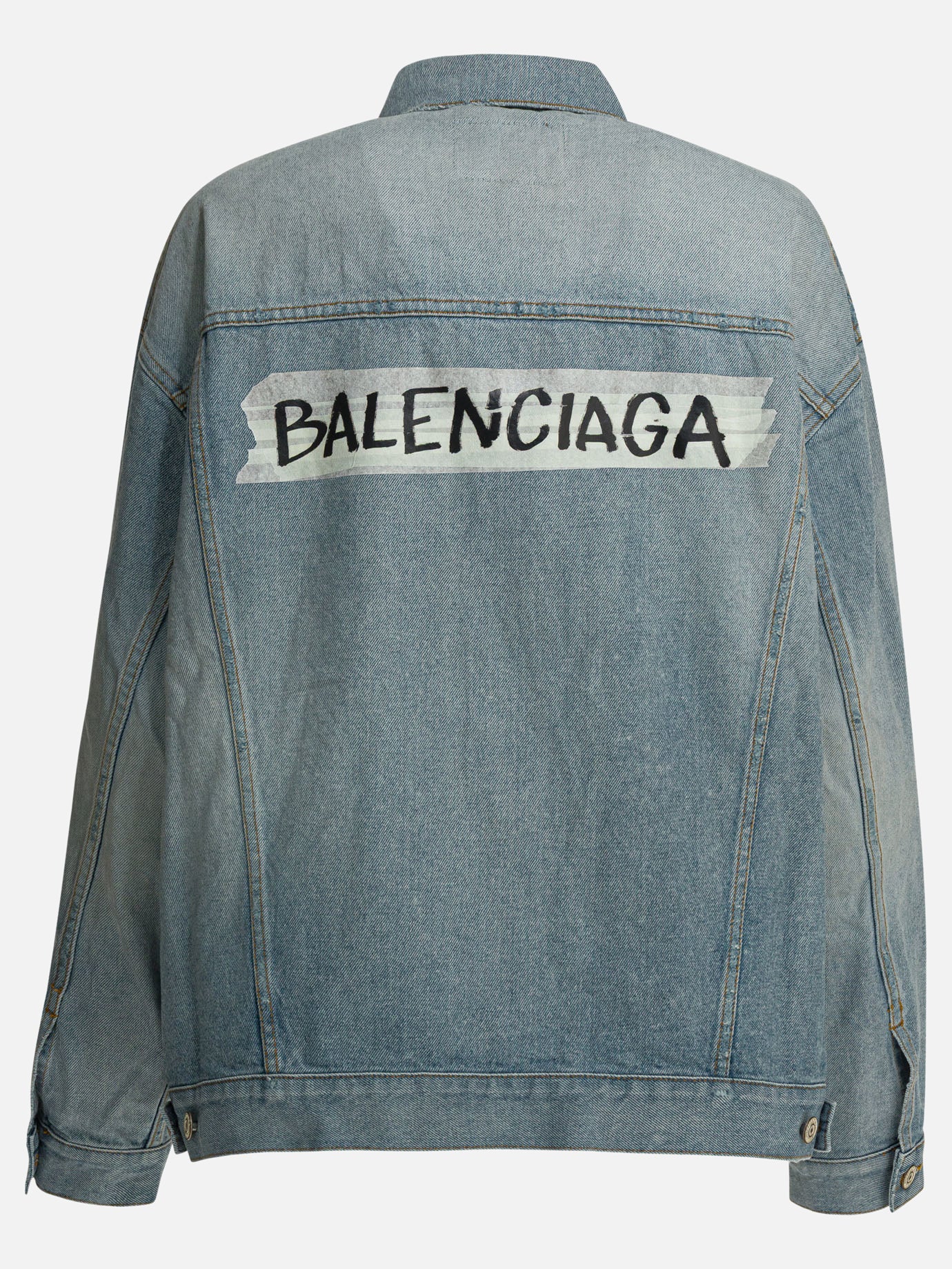 Balenciaga Denim jacket Light blue - Women | VIETTI Online Store