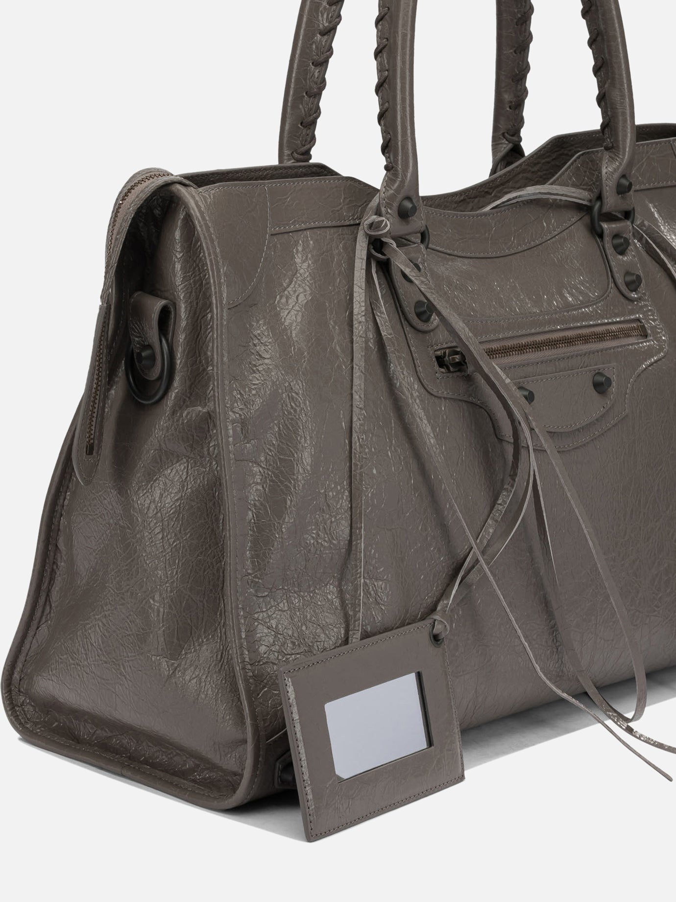 Large bags 85% lamb leather 10% cotton 5% plexiglas  Brown - Balenciaga Men | PDP | VIETTI Online Store | Zoom-Modal_4
