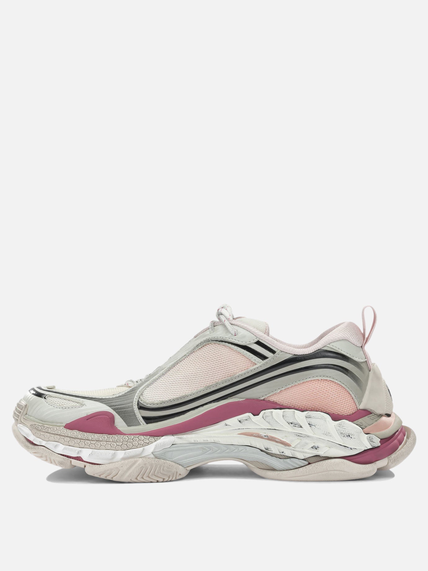 Low top sneakers 60% polyurethane 40% polyester - 100% rubber  Pink - Balenciaga Women | PDP | VIETTI Online Store | thumbnail_3