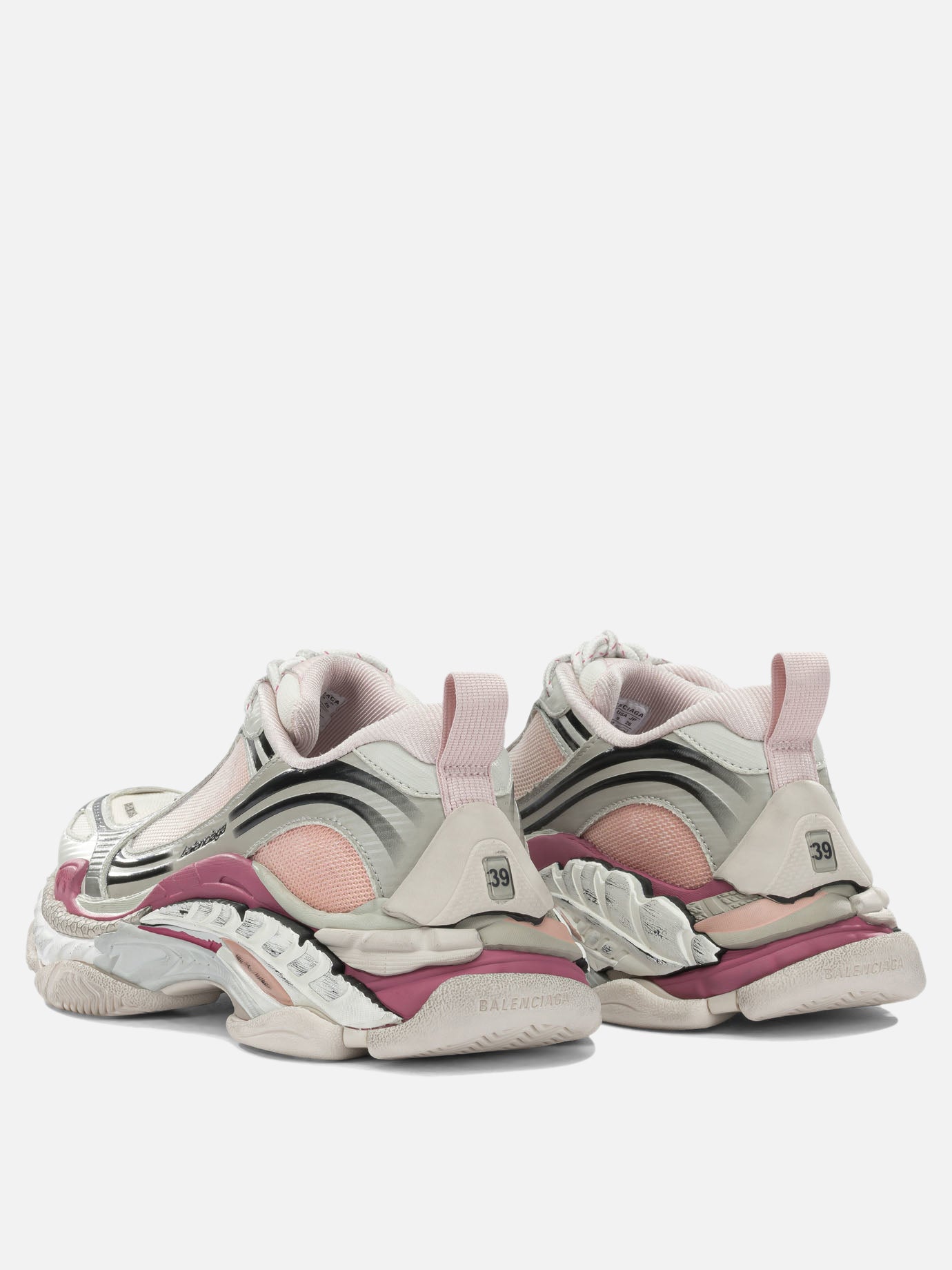 Low top sneakers 60% polyurethane 40% polyester - 100% rubber  Pink - Balenciaga Women | PDP | VIETTI Online Store | thumbnail_4
