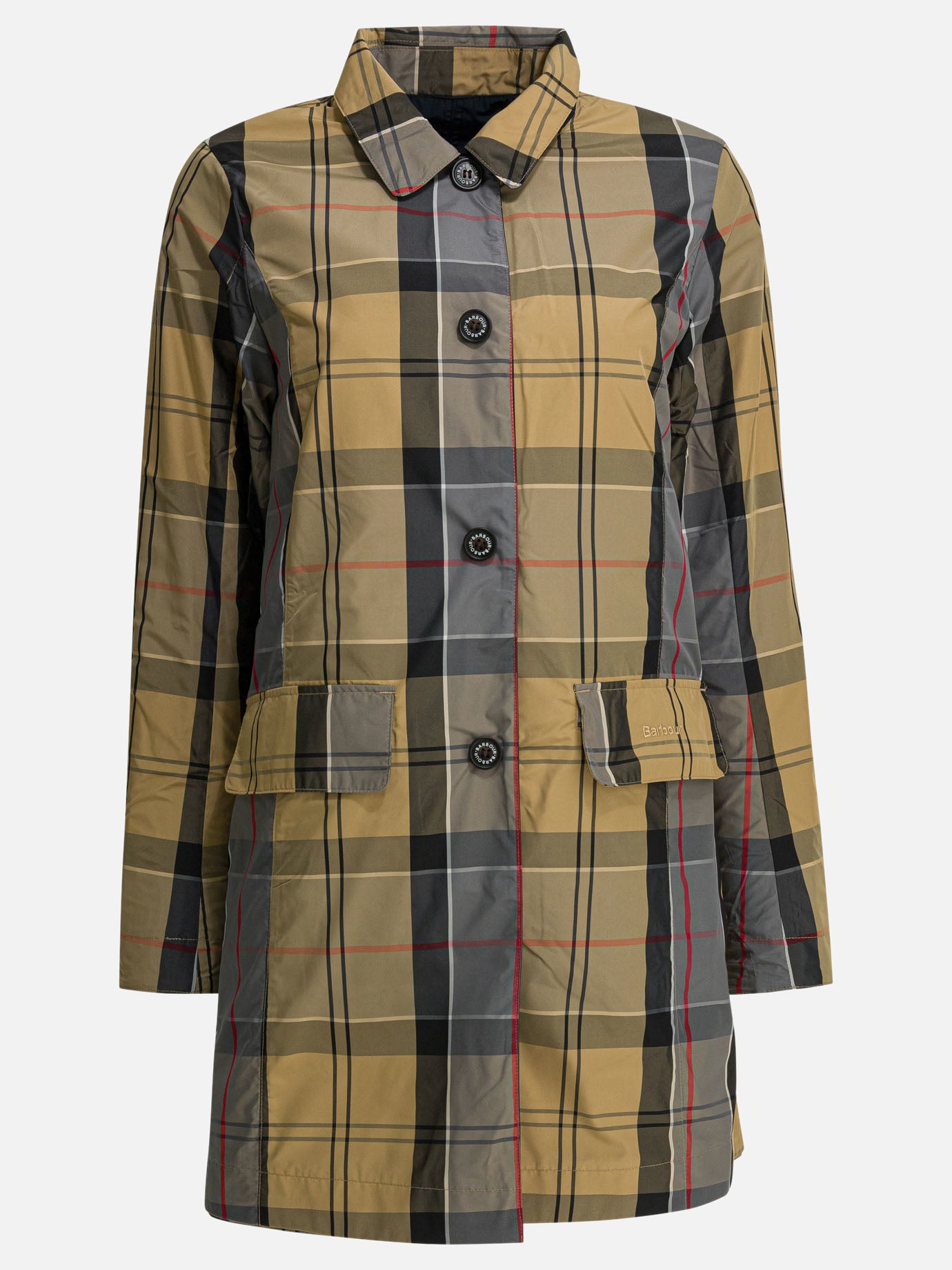 Impermeabili & Trench Check  Blu - Barbour Donna | PDP | VIETTI Online Store | Zoom-Modal_2
