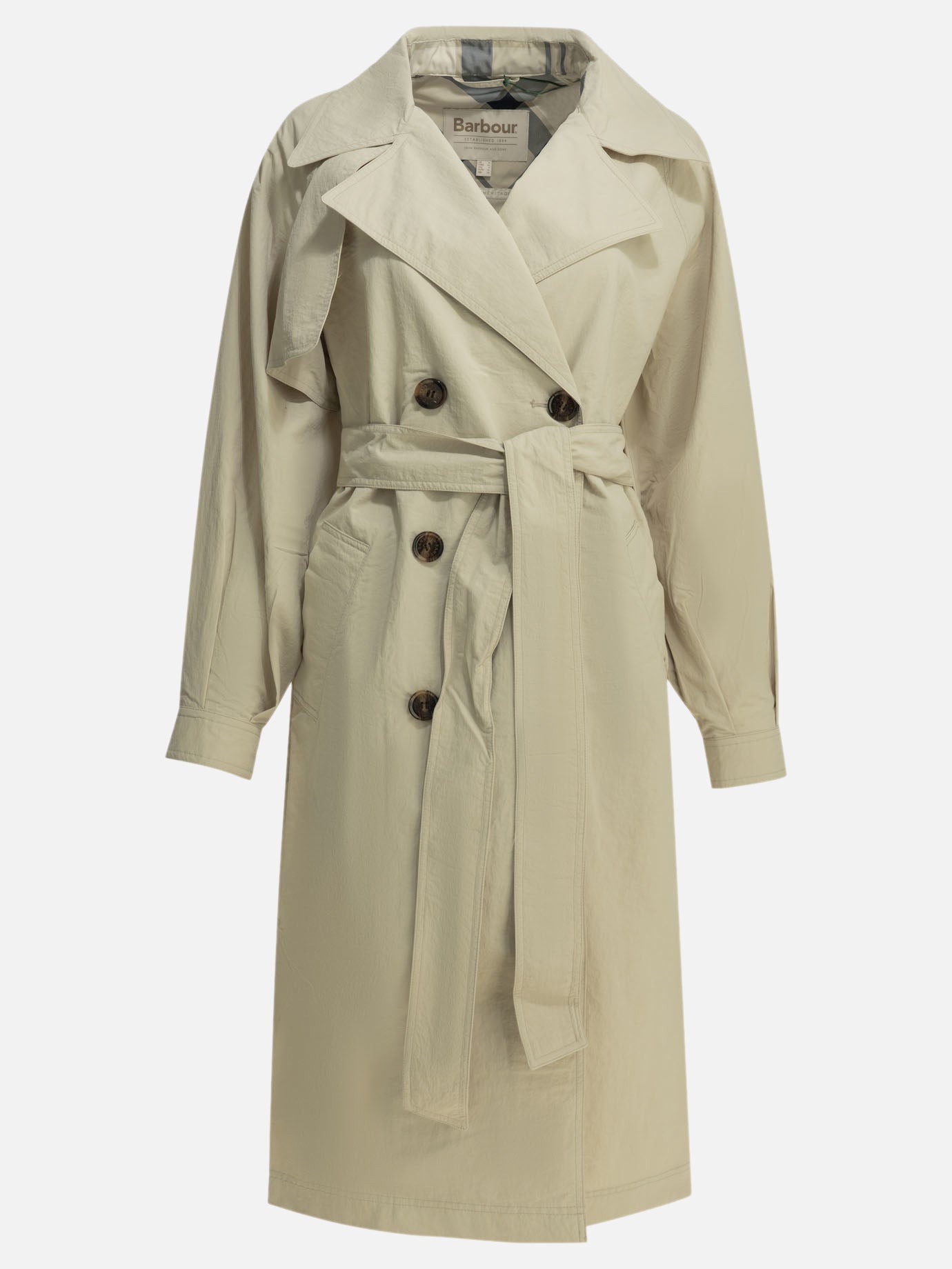Impermeabili & Trench Solid colour  Beige - Barbour Donna | PDP | VIETTI Online Store | Zoom-Modal
