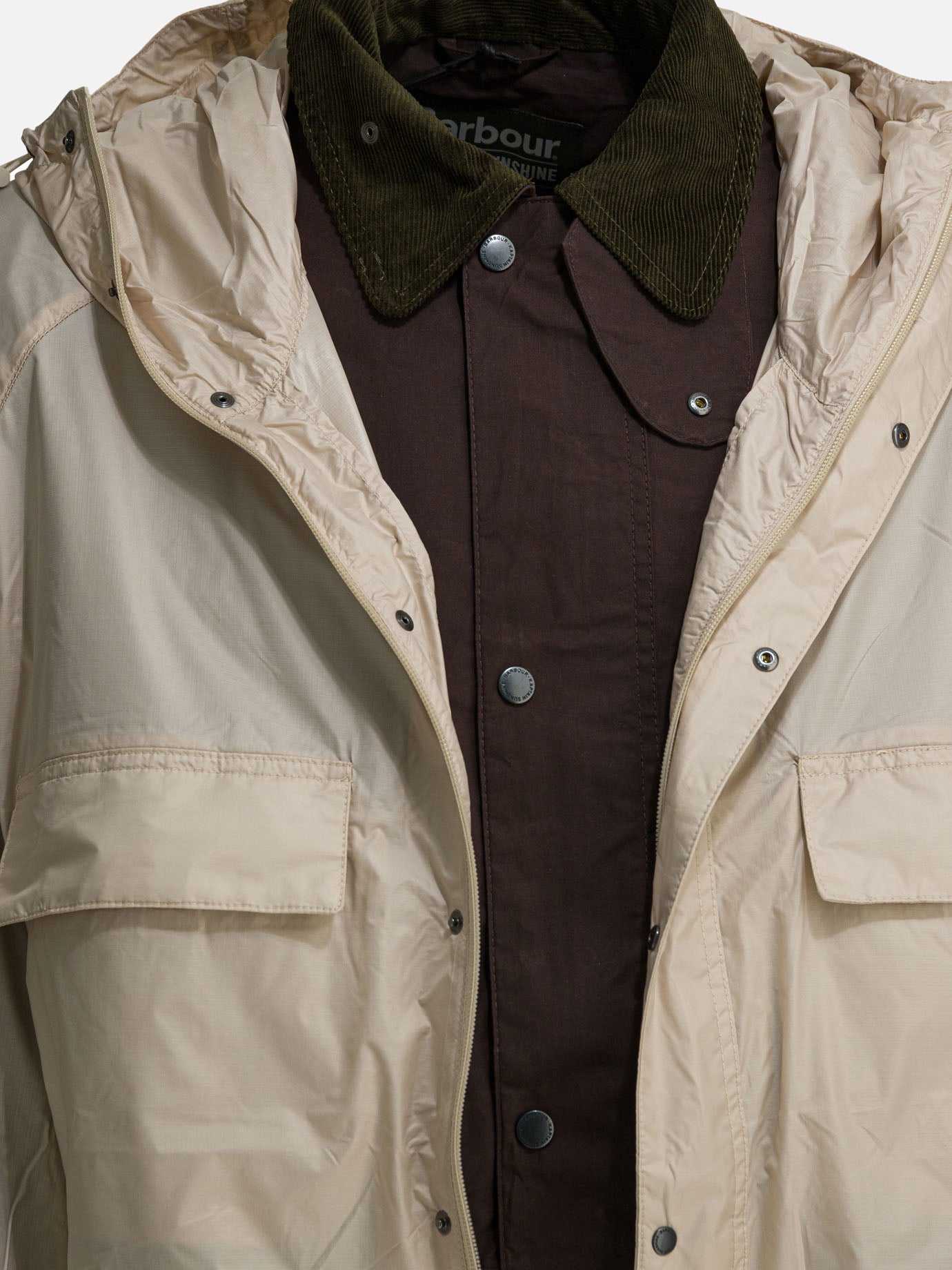 Giacche a vento Solid colour  Beige - Barbour Uomo | PDP | VIETTI Online Store | Zoom-Modal_3
