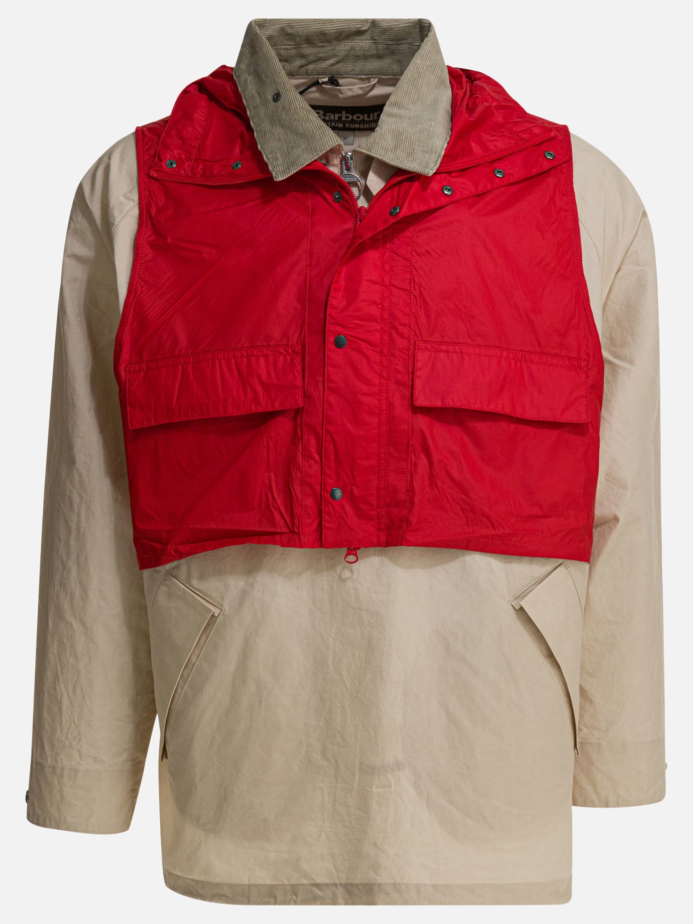Giacche a vento Solid colour  Beige - Barbour Uomo | PDP | VIETTI Online Store | Zoom-Modal
