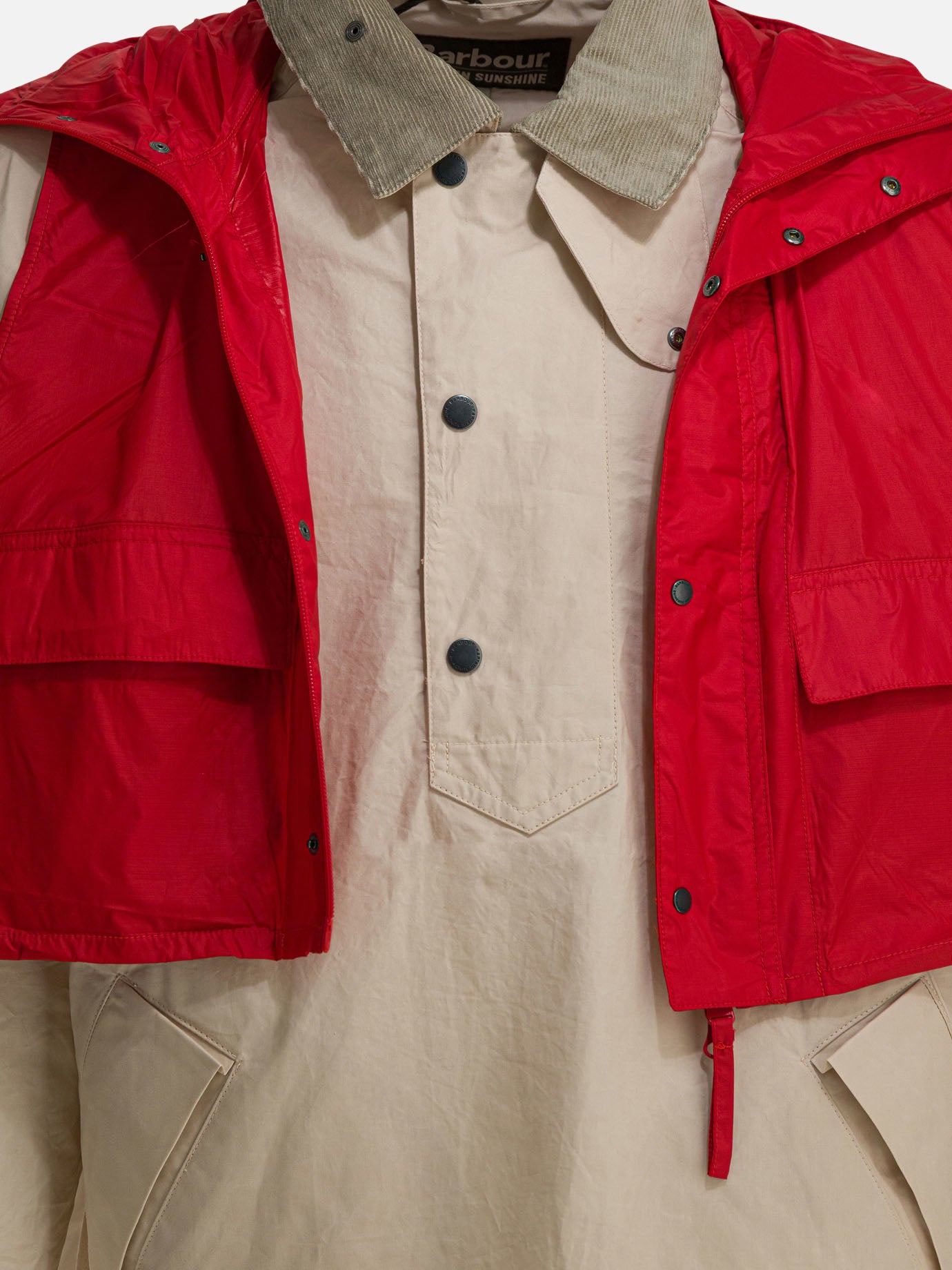 Giacche a vento Solid colour  Beige - Barbour Uomo | PDP | VIETTI Online Store | thumbnail_3