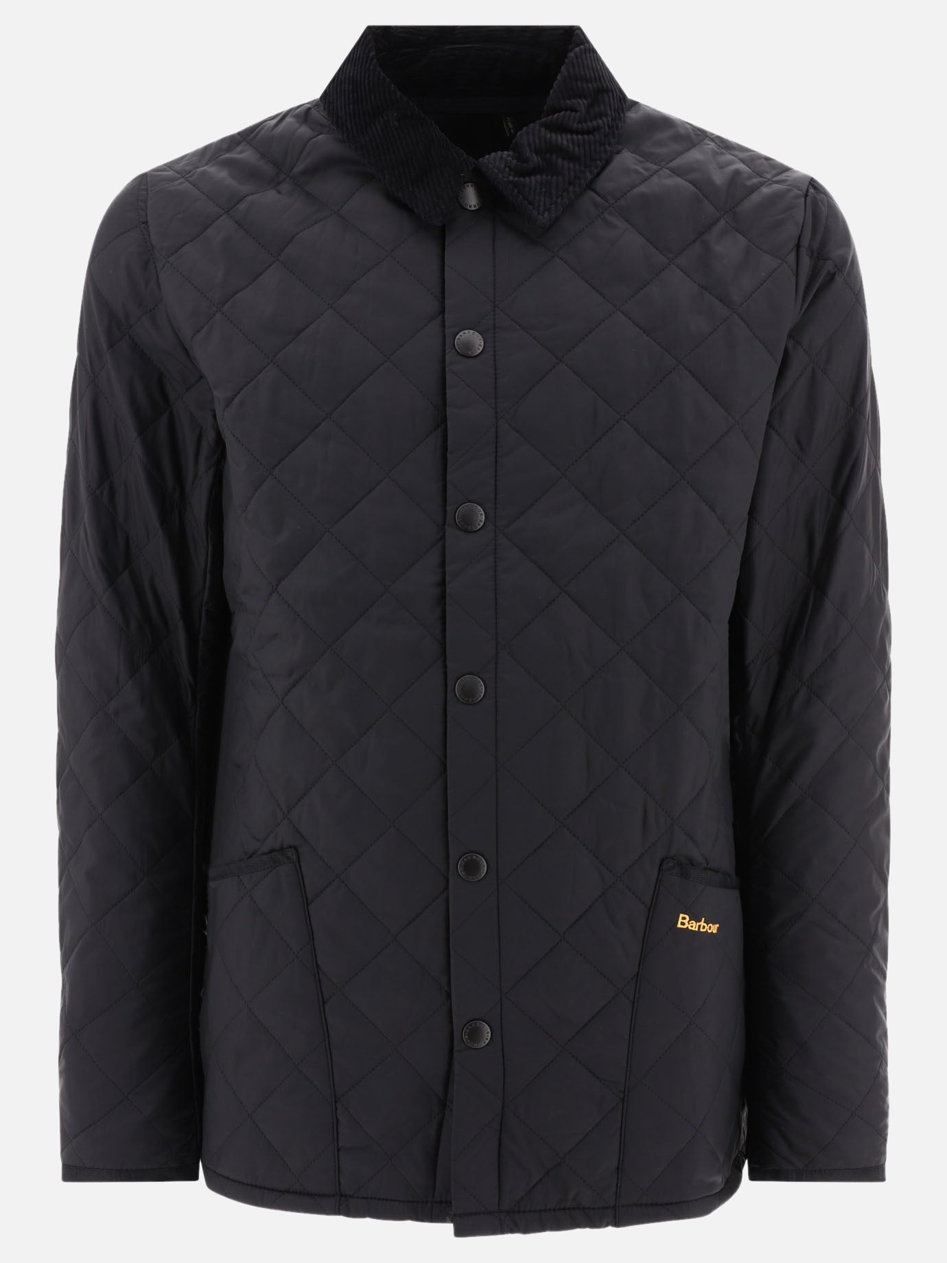 Quilted & Utility Jackets Logo  Black - Barbour Men | PDP | VIETTI Online Store | thumbnail