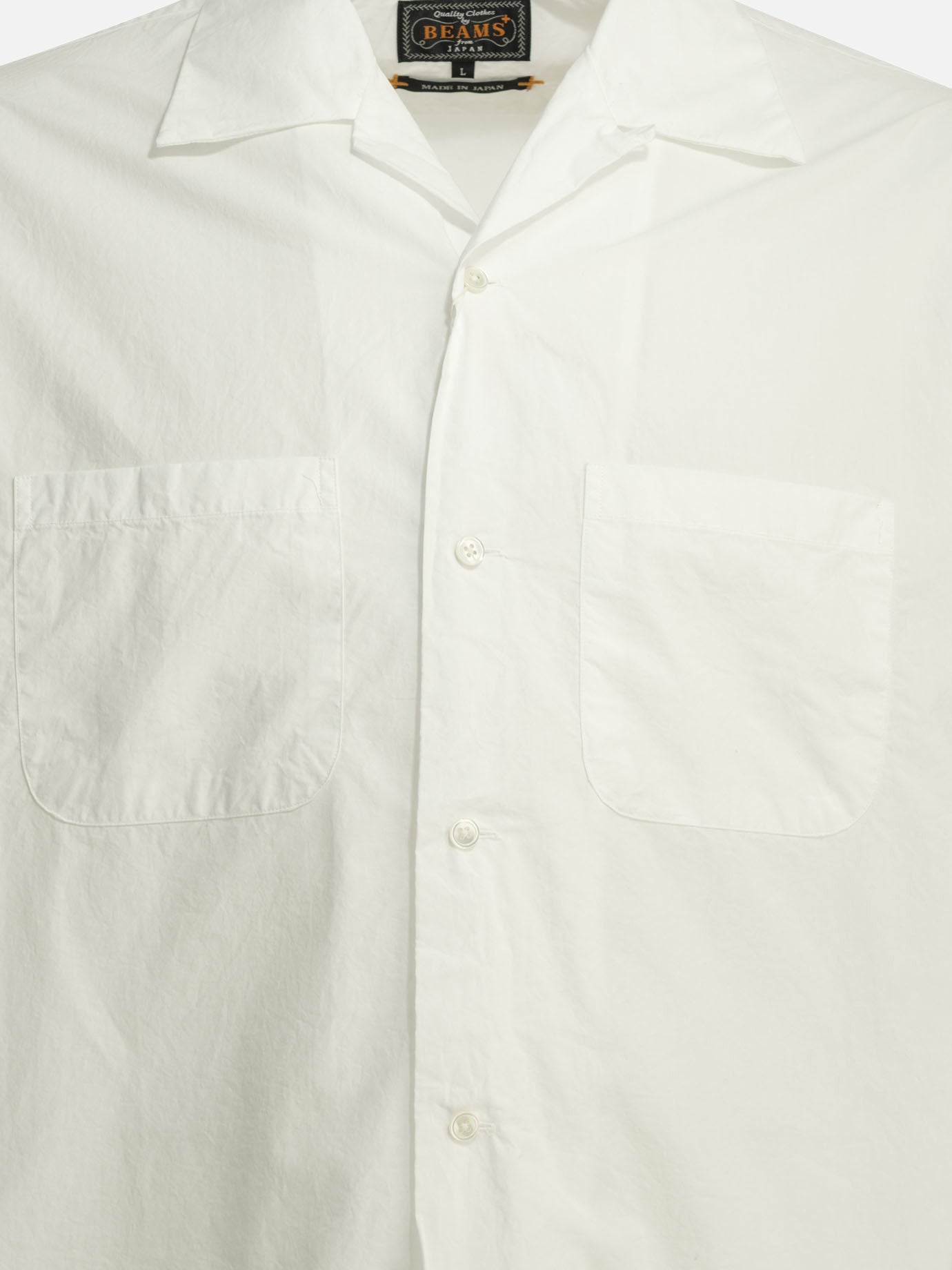 Casual shirts Solid colour  White - Beams Plus Men | PDP | VIETTI Online Store | thumbnail_3