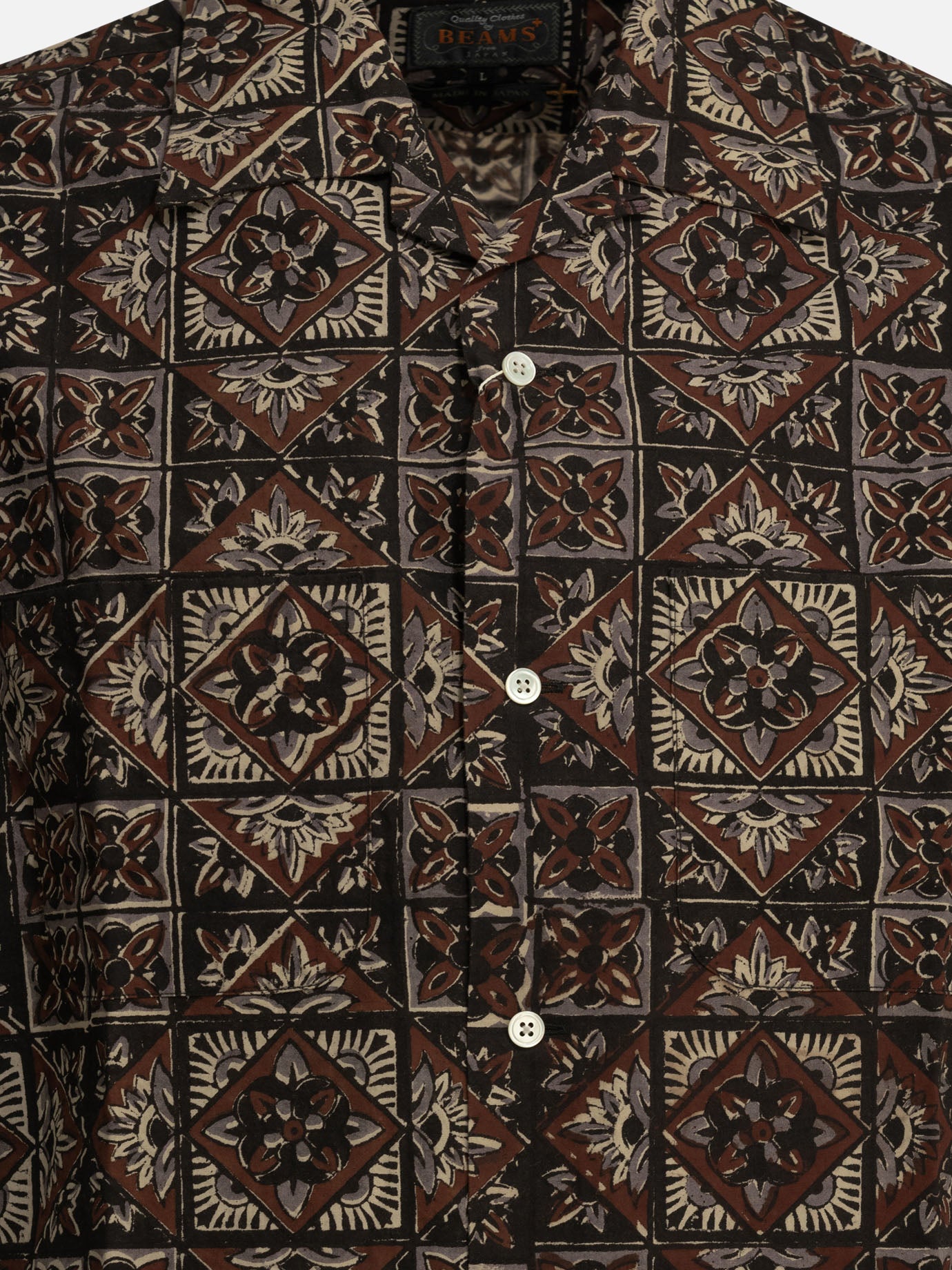 Casual shirts Graphics  Brown - Beams Plus Men | PDP | VIETTI Online Store | Zoom-Modal_3
