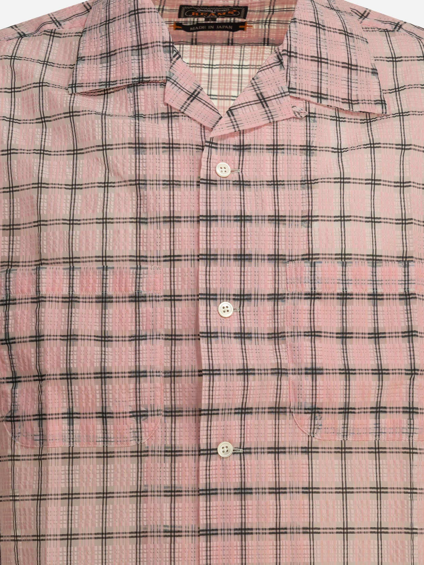 Casual shirts Plaid  Pink - Beams Plus Men | PDP | VIETTI Online Store | Zoom-Modal_3
