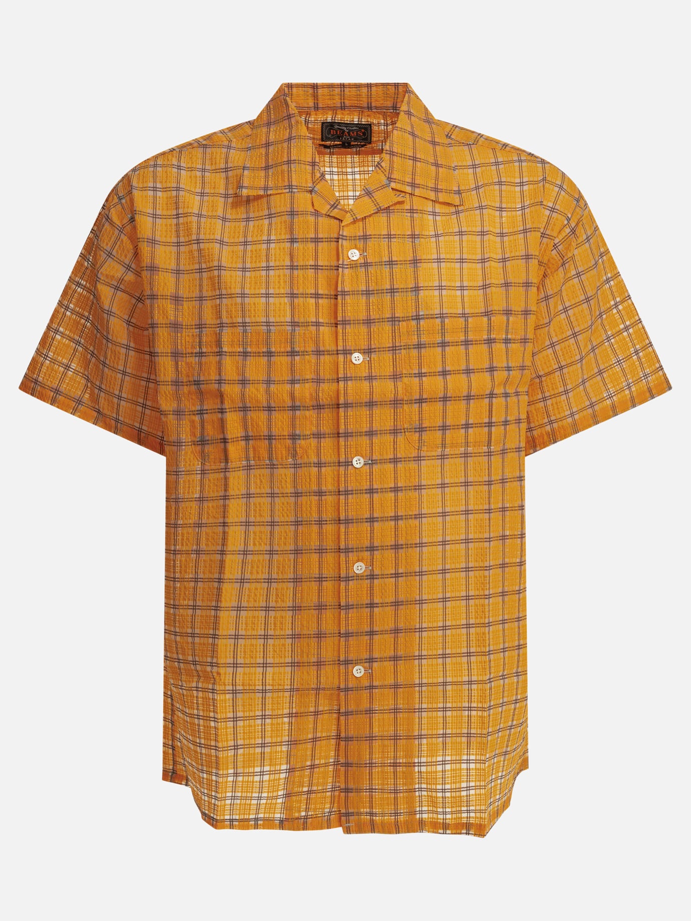 Casual shirts Plaid  Orange - Beams Plus Men | PDP | VIETTI Online Store | thumbnail