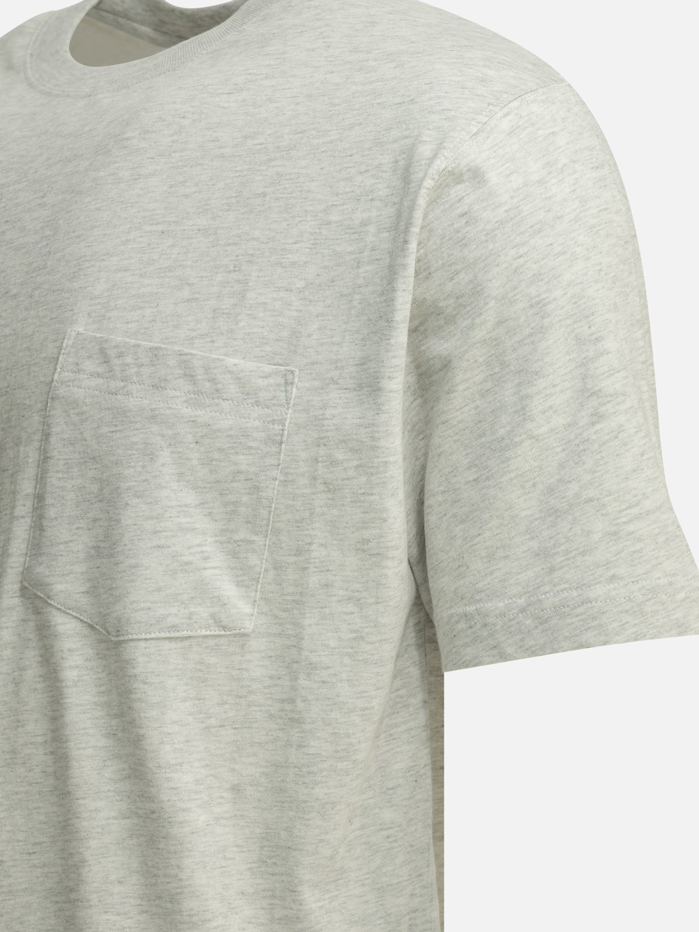 T-shirt girocollo Solid colour  Grigio - Beams Plus Uomo | PDP | VIETTI Online Store | thumbnail_4