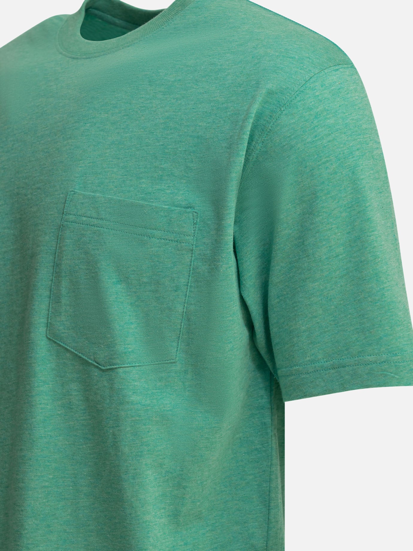 Crewneck t-shirts Solid colour  Green - Beams Plus Men | PDP | VIETTI Online Store | Zoom-Modal_4
