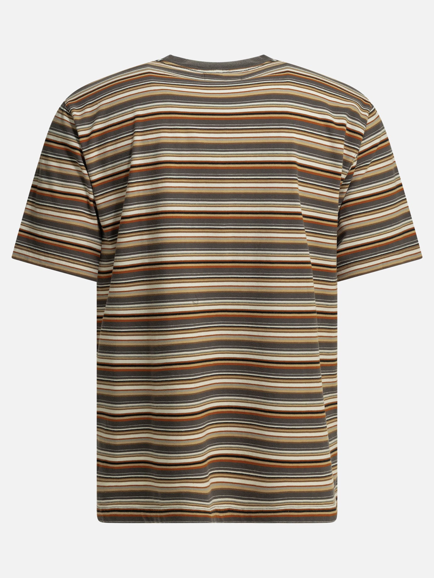 T-shirt girocollo Striped  Marrone - Beams Plus Uomo | PDP | VIETTI Online Store | Zoom-Modal_2
