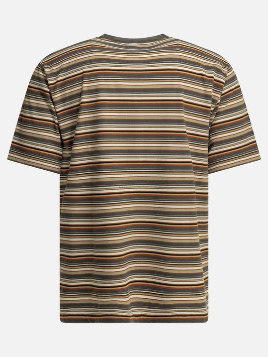 T-shirt girocollo Striped  Marrone - Beams Plus Uomo | VIETTI Online Store | 2
