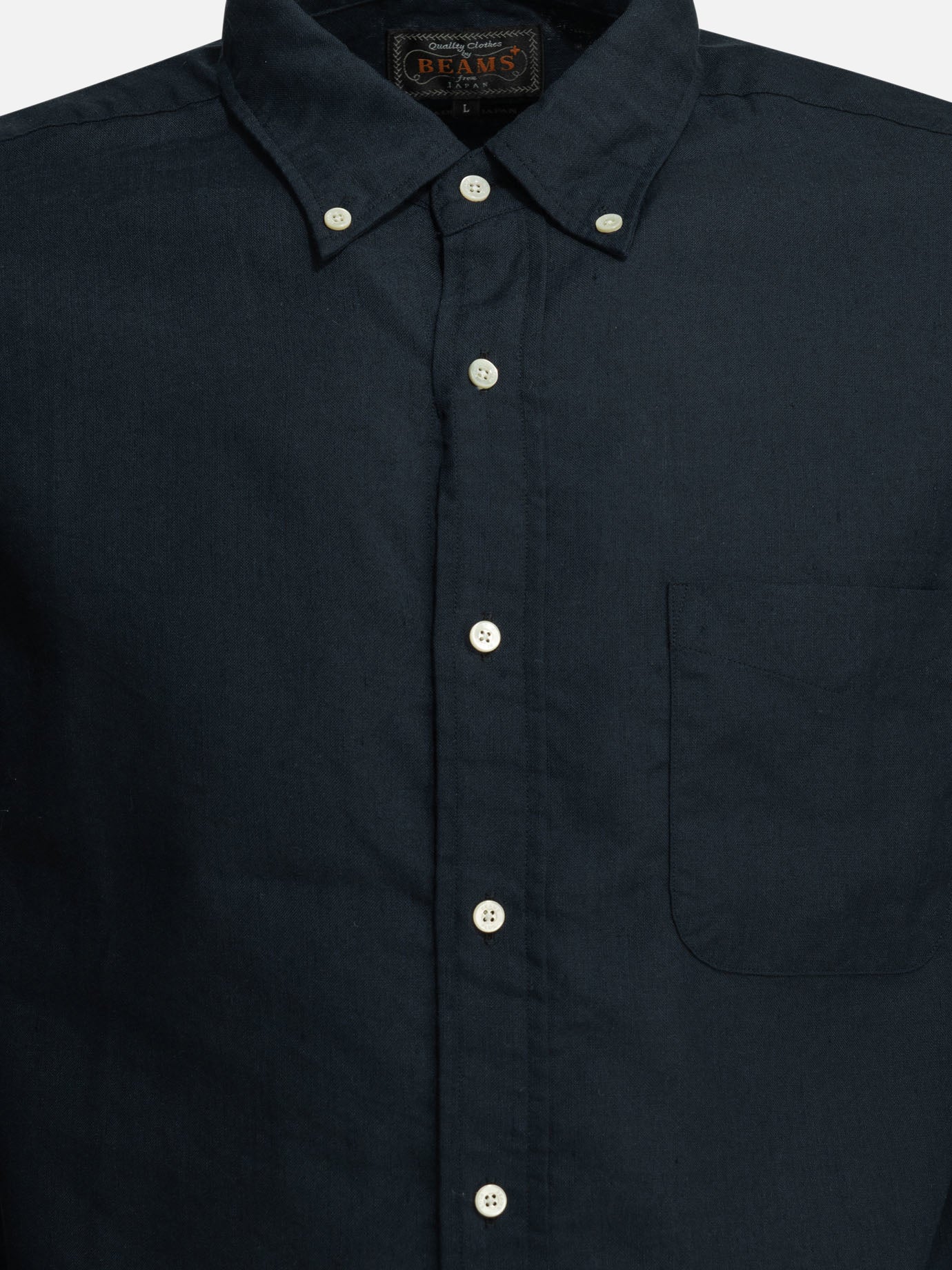 Camicie casual Solid colour  Blu - Beams Plus Uomo | PDP | VIETTI Online Store | thumbnail_3
