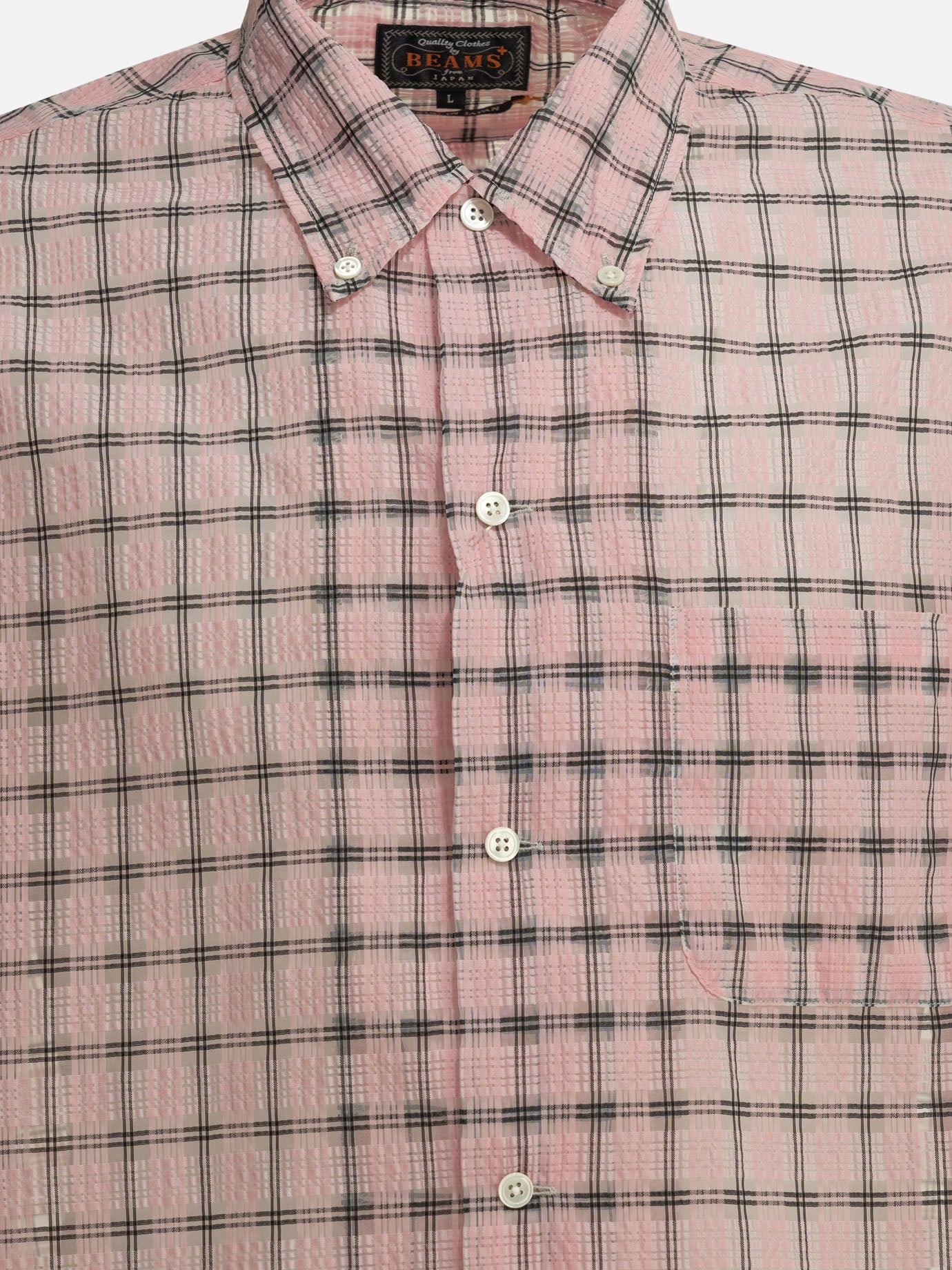 Casual shirts Plaid  Pink - Beams Plus Men | PDP | VIETTI Online Store | thumbnail_3