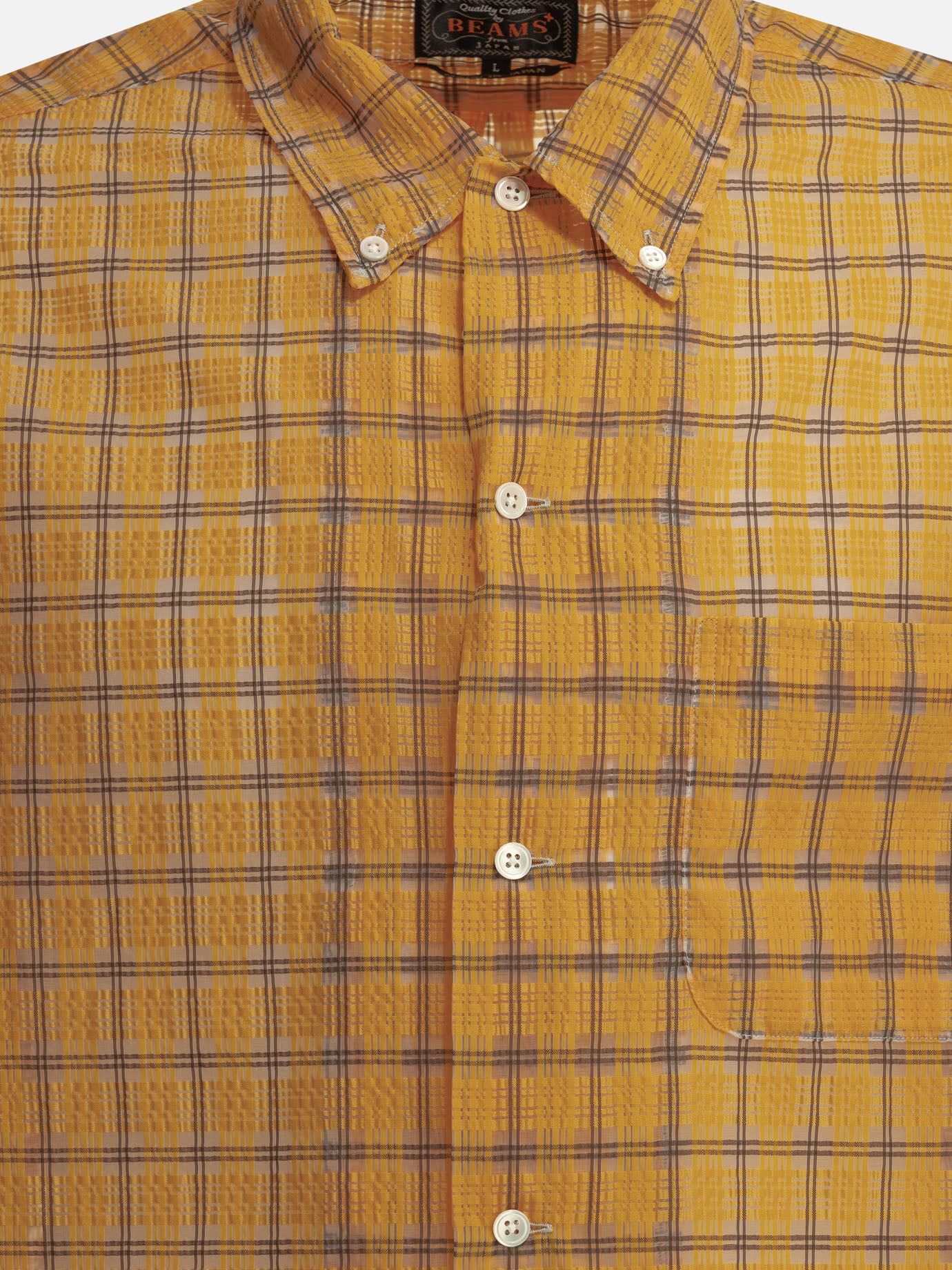 Casual shirts Plaid  Orange - Beams Plus Men | PDP | VIETTI Online Store | Zoom-Modal_3
