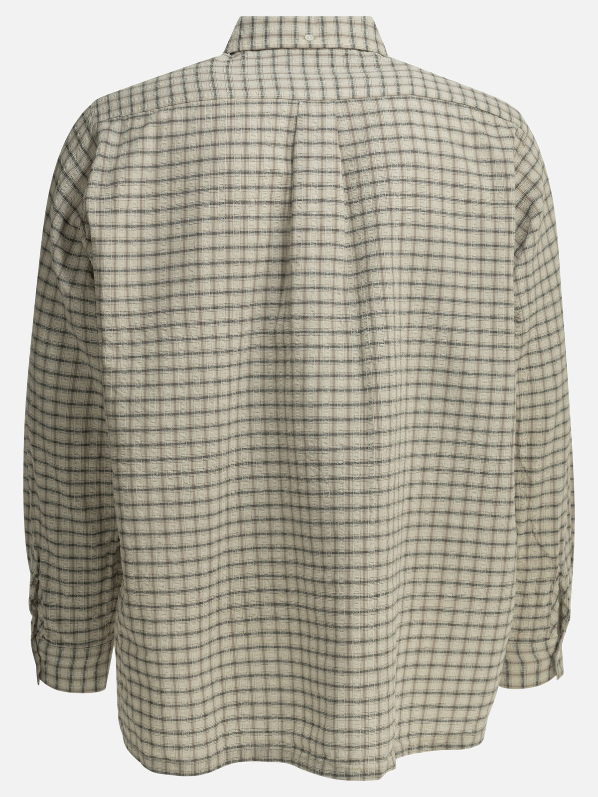 Beams Plus "Open BD Sucker" casual shirt Beige