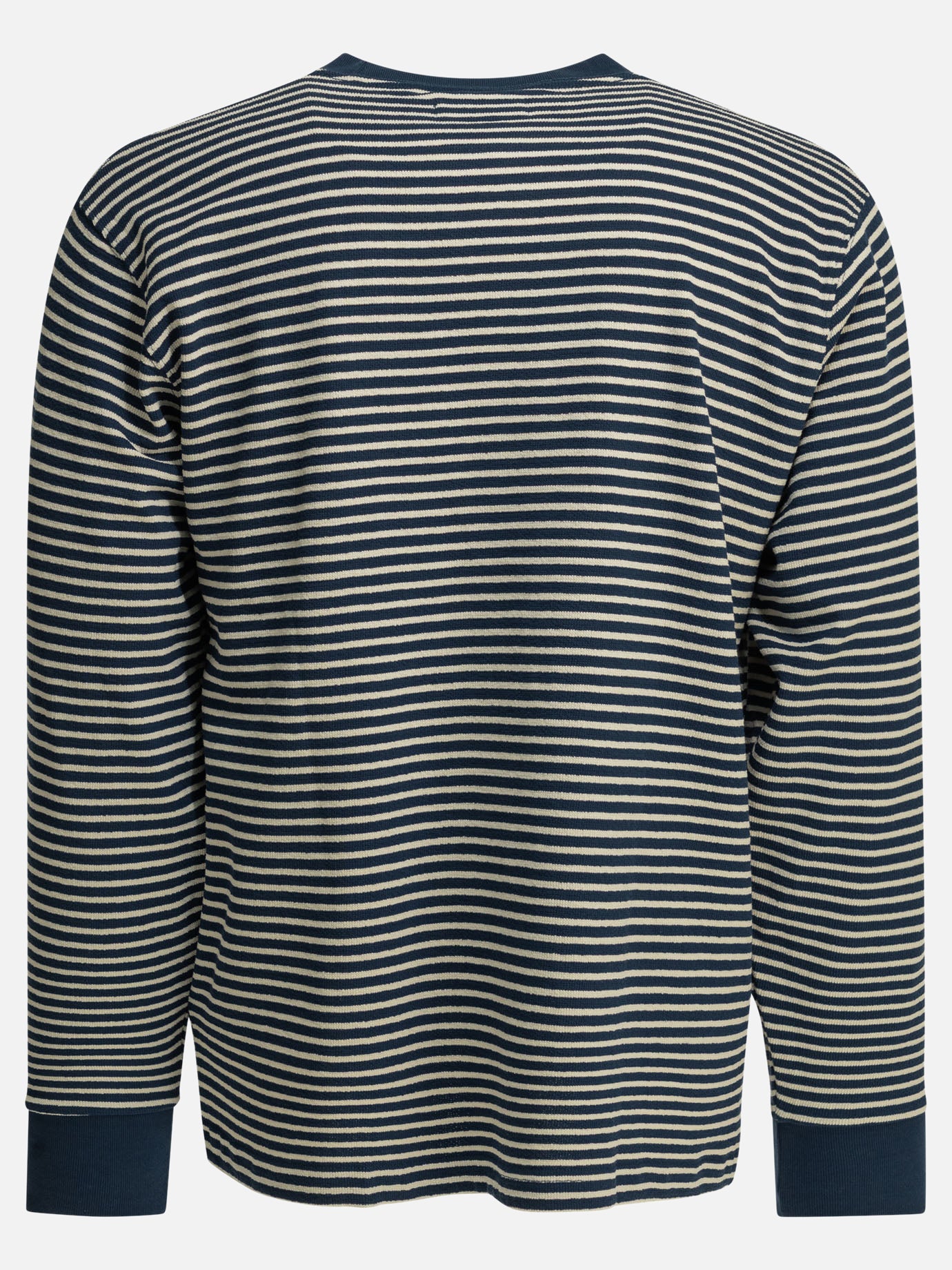 T-shirt girocollo Striped  Blu - Beams Plus Uomo | PDP | VIETTI Online Store | Zoom-Modal_2
