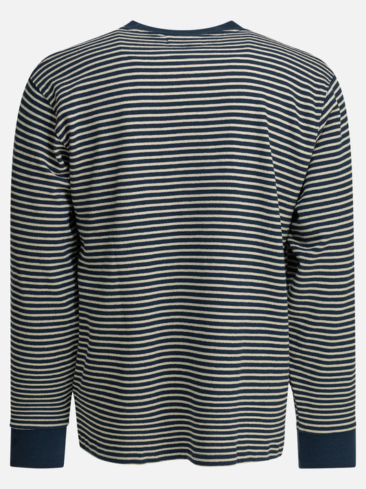 T-shirt girocollo Striped  Blu - Beams Plus Uomo | VIETTI Online Store | 2
