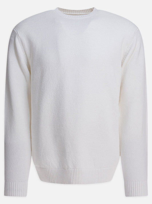 Crewneck sweaters Solid colour  White - Beams Plus Men | PLP | VIETTI Online Store 
