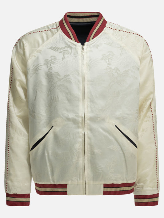 Bomber jackets Floral  White - Beams Plus Men | PLP | VIETTI Online Store 
