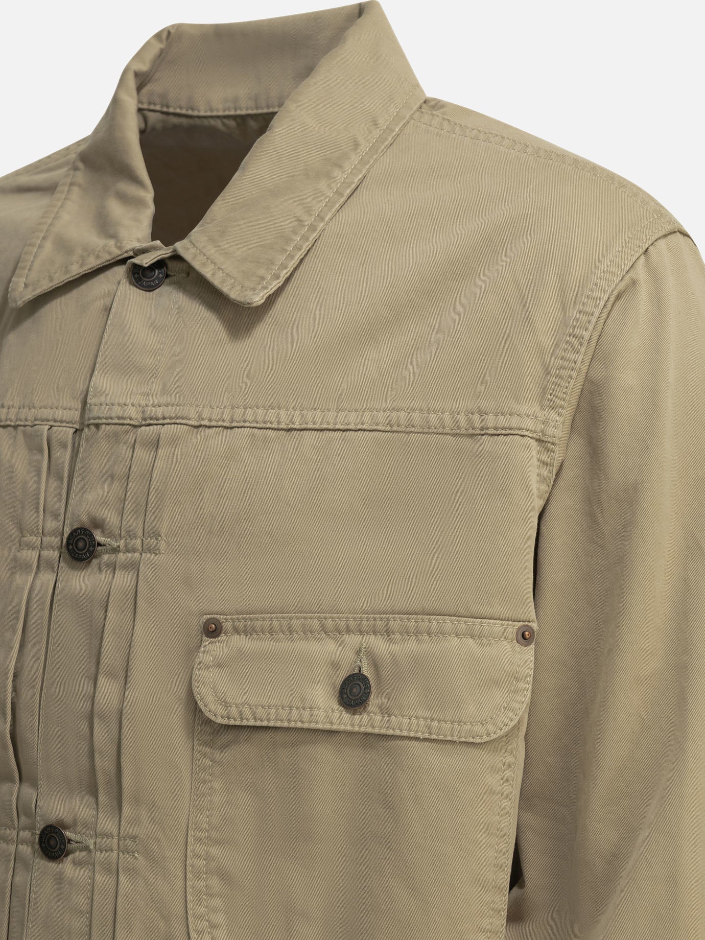 Denim jackets Solid colour  Beige - Beams Plus Men | PDP | VIETTI Online Store | Zoom-Modal_3

