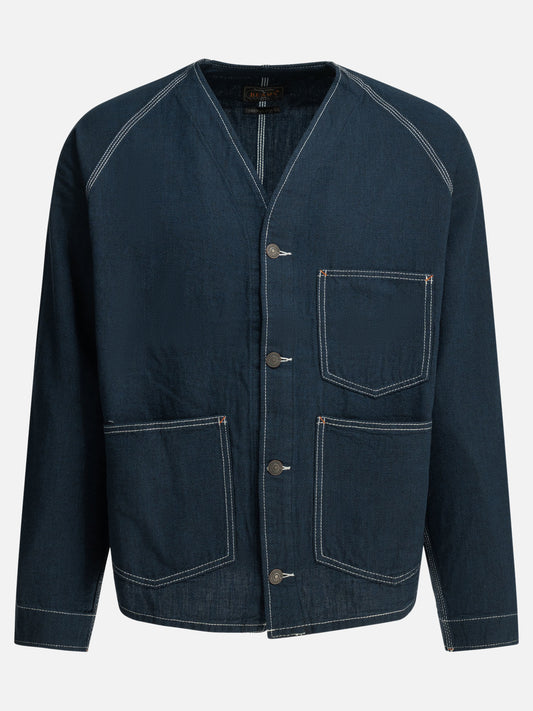 Denim jackets Solid colour  Blue - Beams Plus Men | PLP | VIETTI Online Store 
