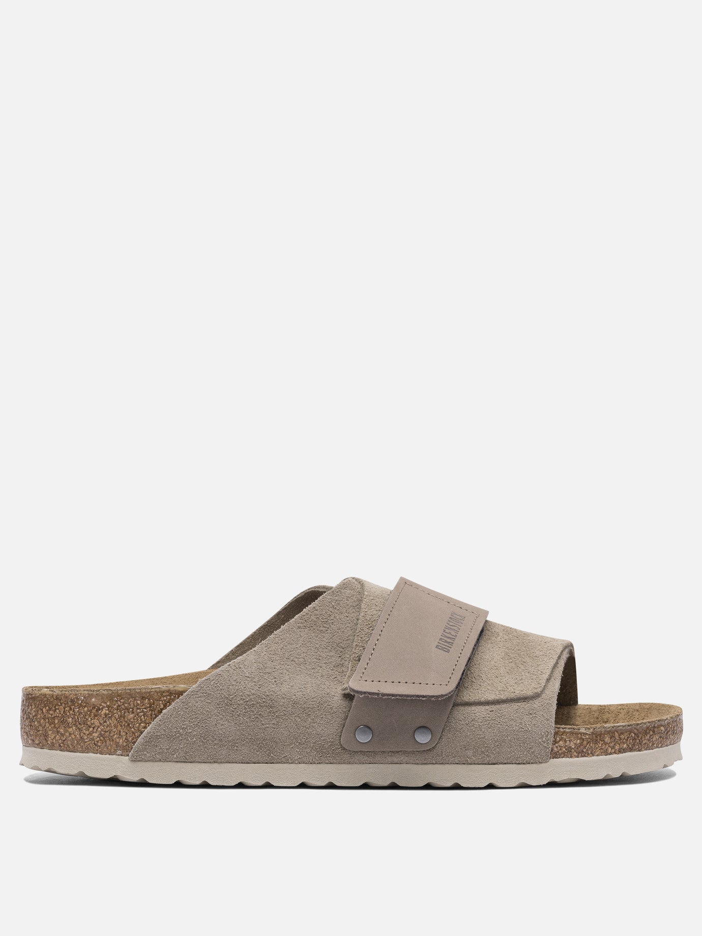 Slides 100% suede - 100% rubber  Brown - Birkenstock Men | PDP | VIETTI Online Store | thumbnail