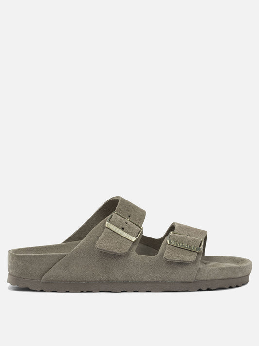 Flat sandals 100% leather - 100% rubber  Grey - Birkenstock Men | PDP | VIETTI Online Store 
