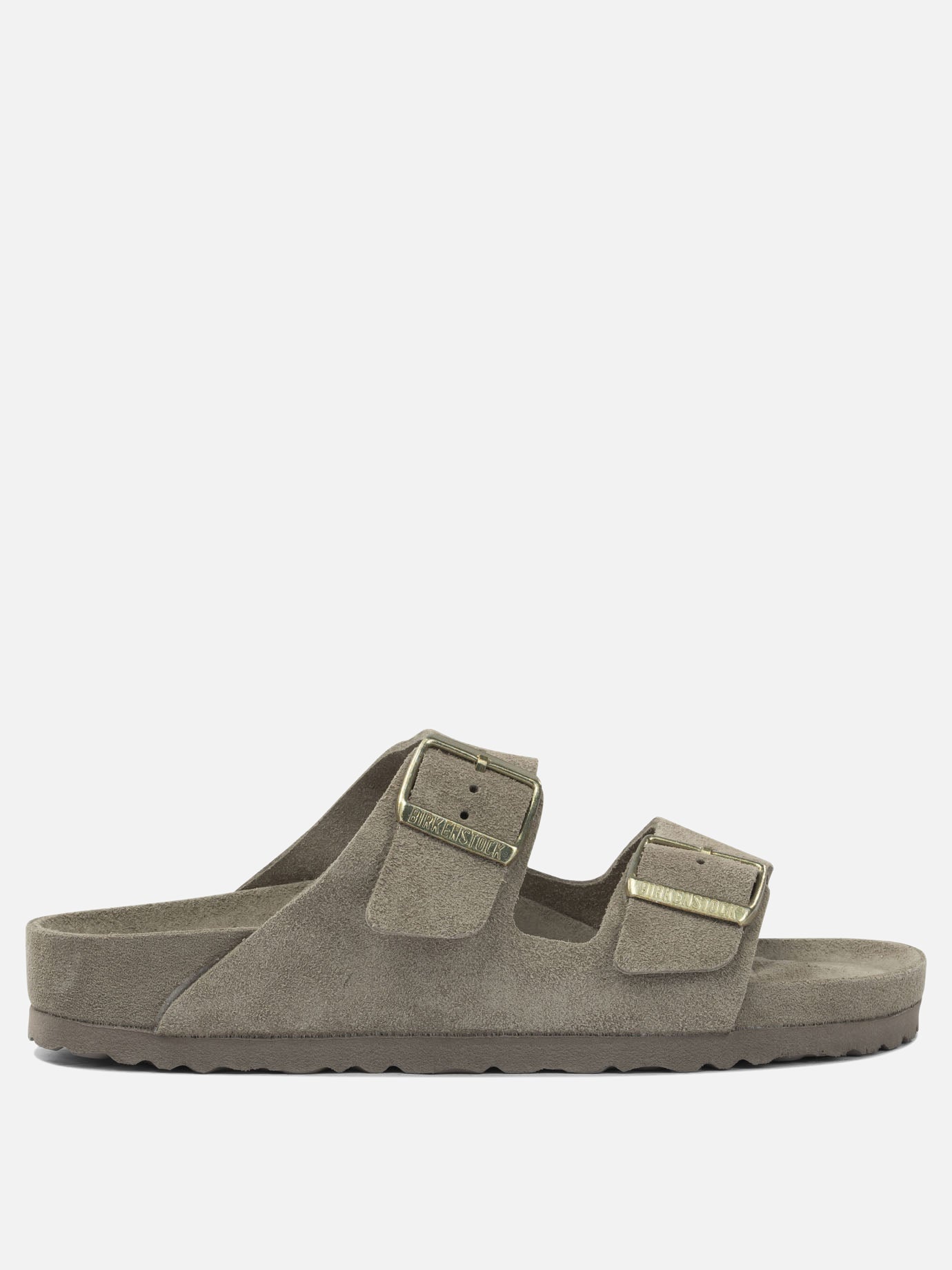 Flat sandals 100% leather - 100% rubber  Grey - Birkenstock Men | PDP | VIETTI Online Store | thumbnail