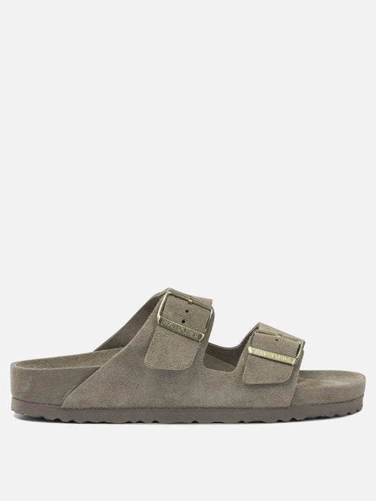Flat sandals 100% leather - 100% rubber  Grey - Birkenstock Men | PLP | VIETTI Online Store 
