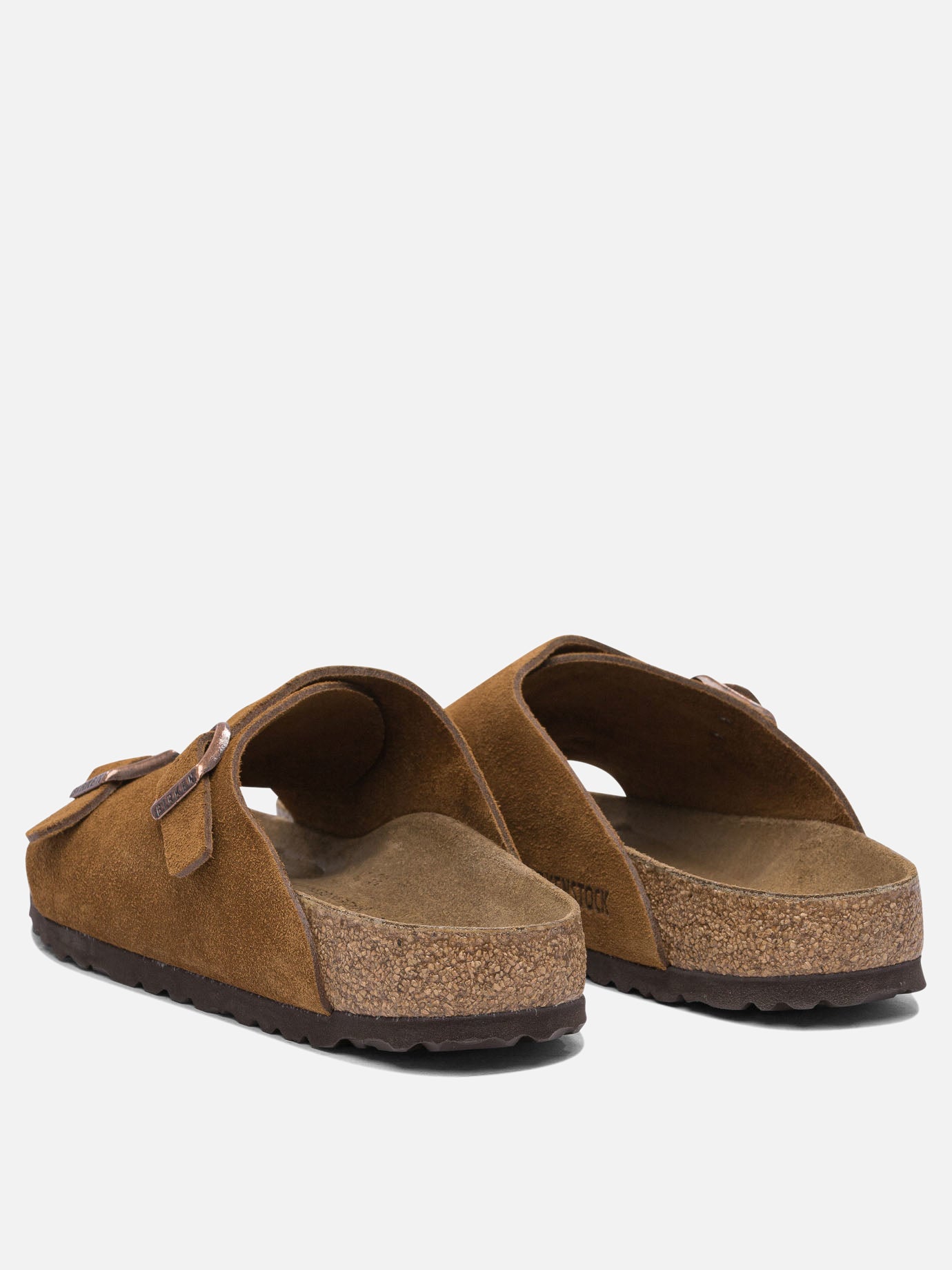 Slides 100% suede - 100% rubber  Brown - Birkenstock Men | PDP | VIETTI Online Store | thumbnail_4