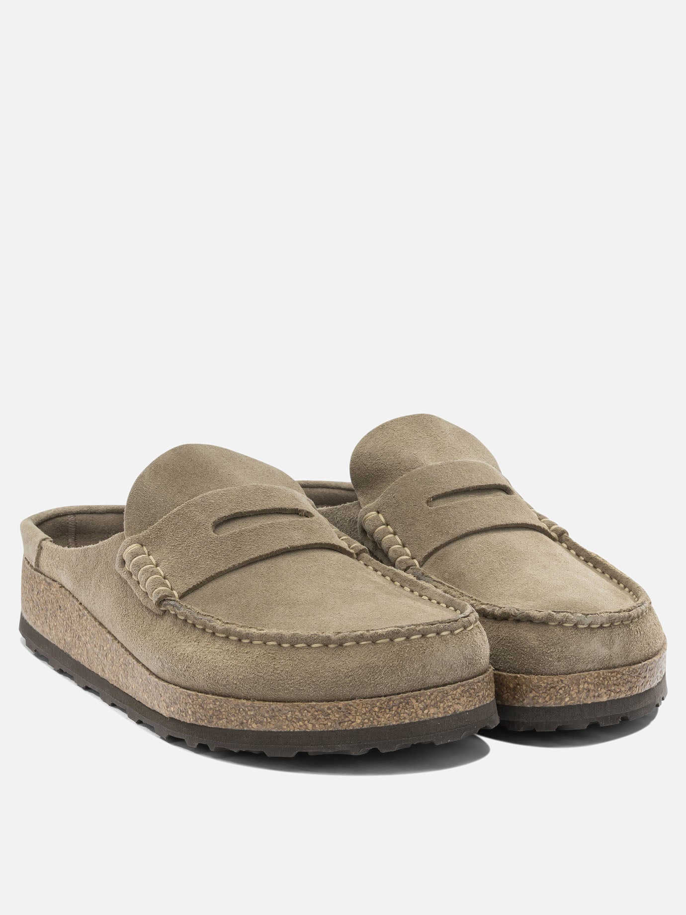 Flat sandals 100% suede - 100% rubber  Beige - Birkenstock Men | PDP | VIETTI Online Store | Zoom-Modal_2
