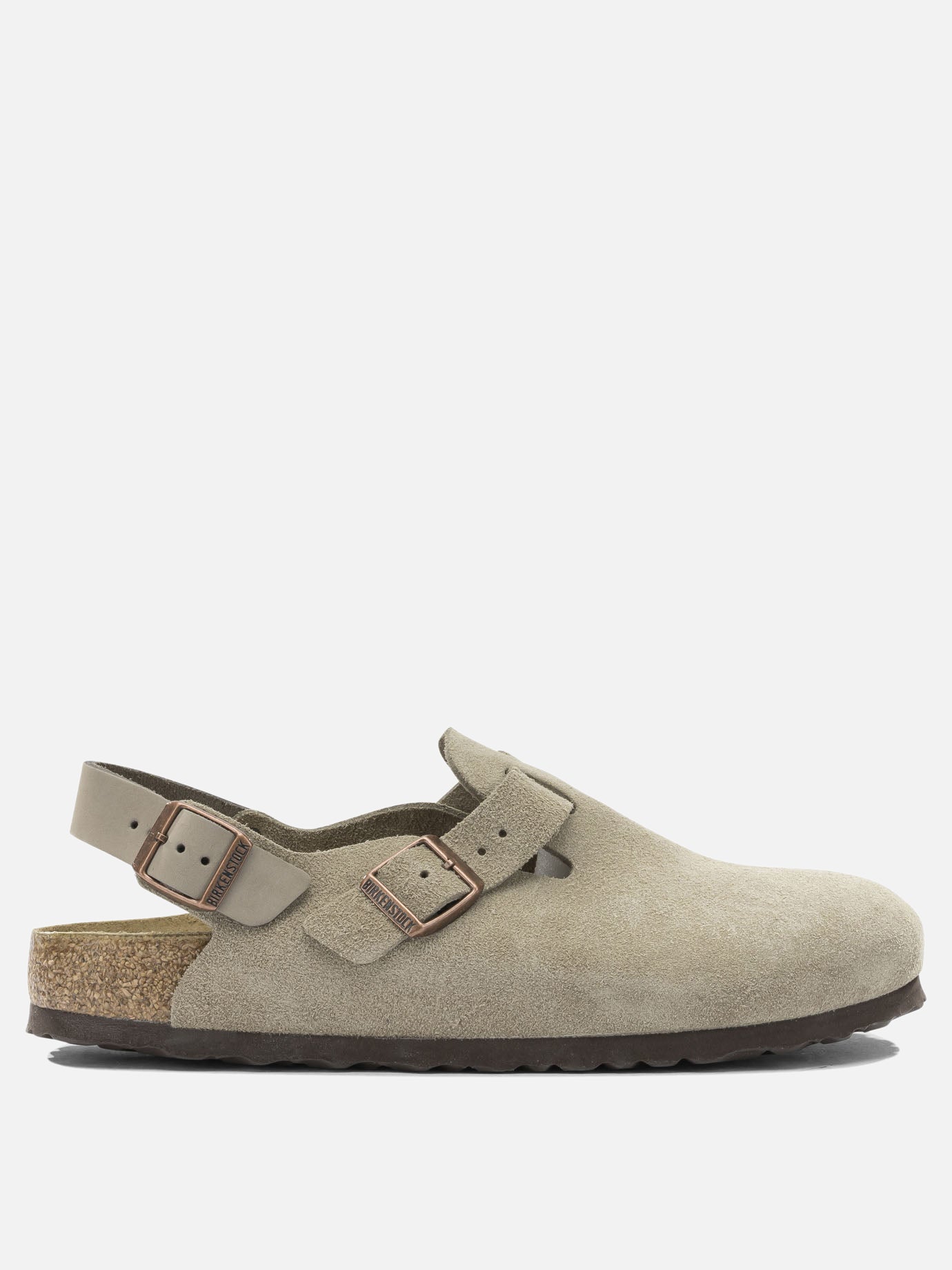 Flat sandals 100% suede - 100% rubber  Beige - Birkenstock Men | PDP | VIETTI Online Store | thumbnail