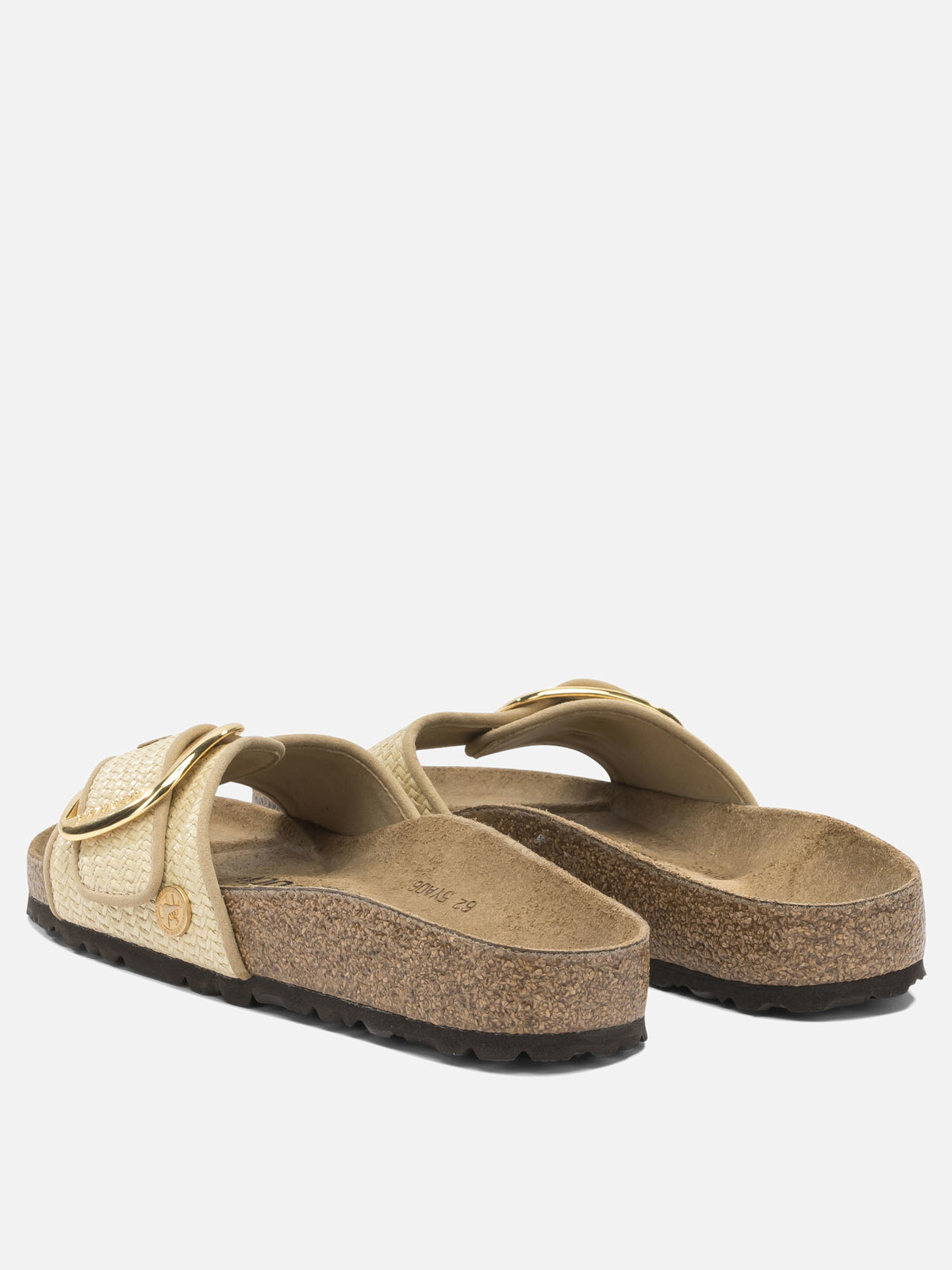 Birkenstock "Madrid Big Buckle" slides Beige