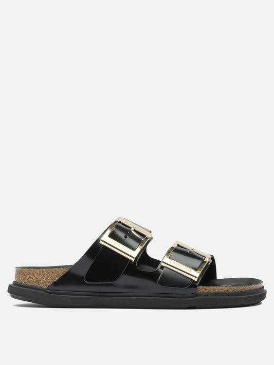 Birkenstock "Arizona Droplet Buckle" low sandals Black

