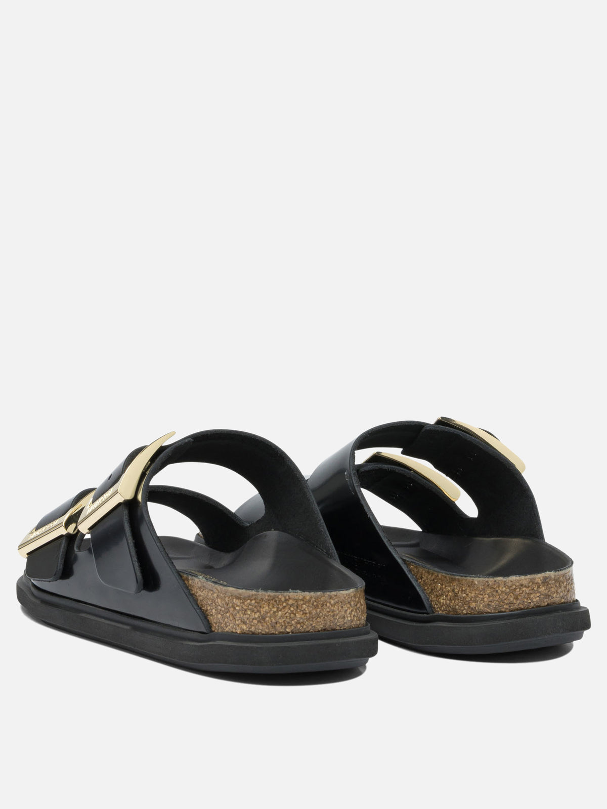 Birkenstock "Arizona Droplet Buckle" low sandals Black