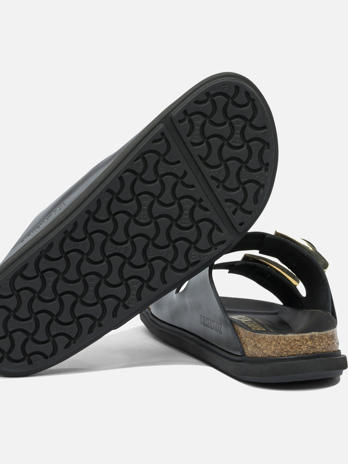 Birkenstock "Arizona Droplet Buckle" low sandals Black