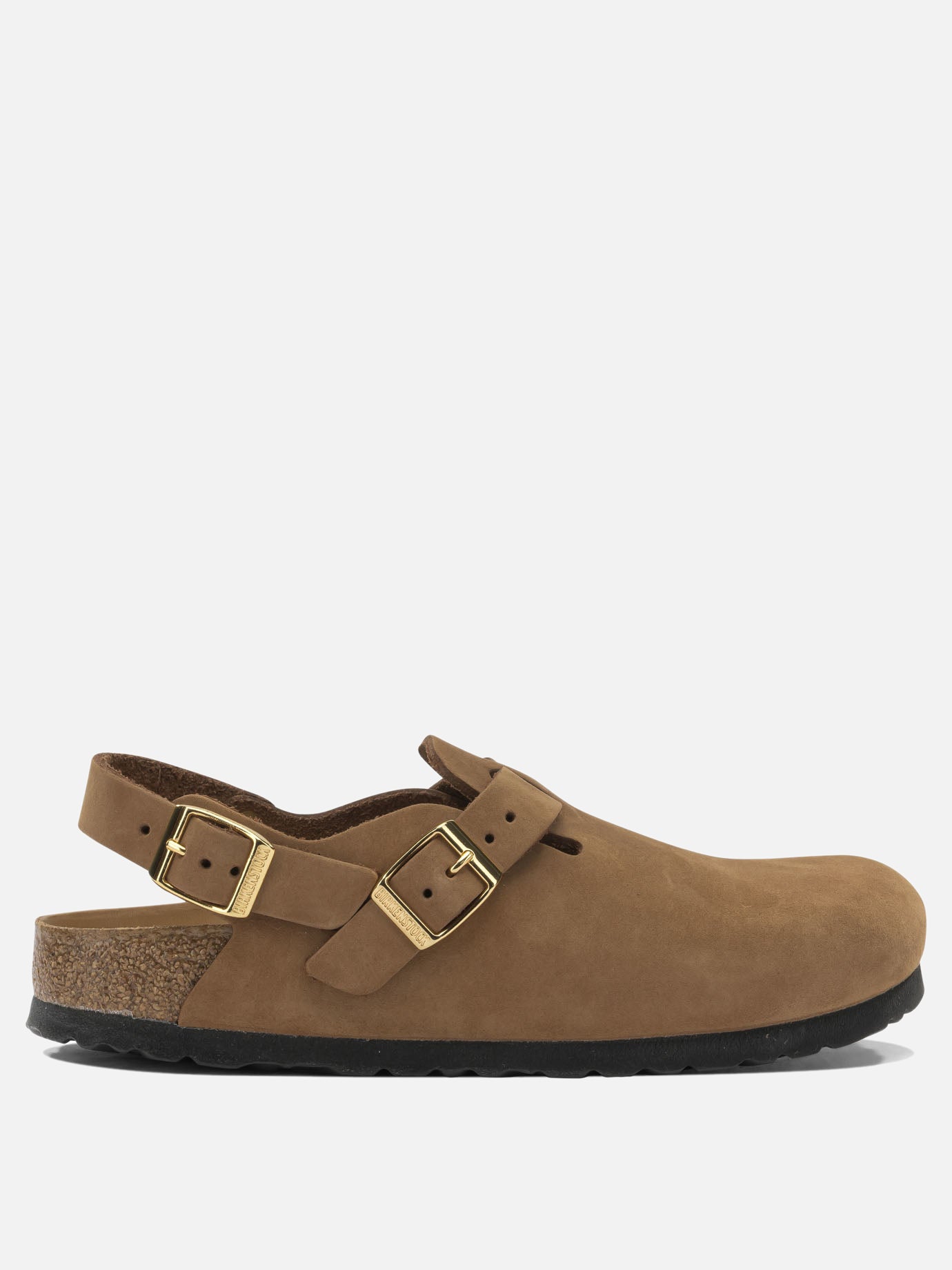 Flat sandals 100% suede leather - 100% rubber  Brown - Birkenstock Women | PDP | VIETTI Online Store | Zoom-Modal
