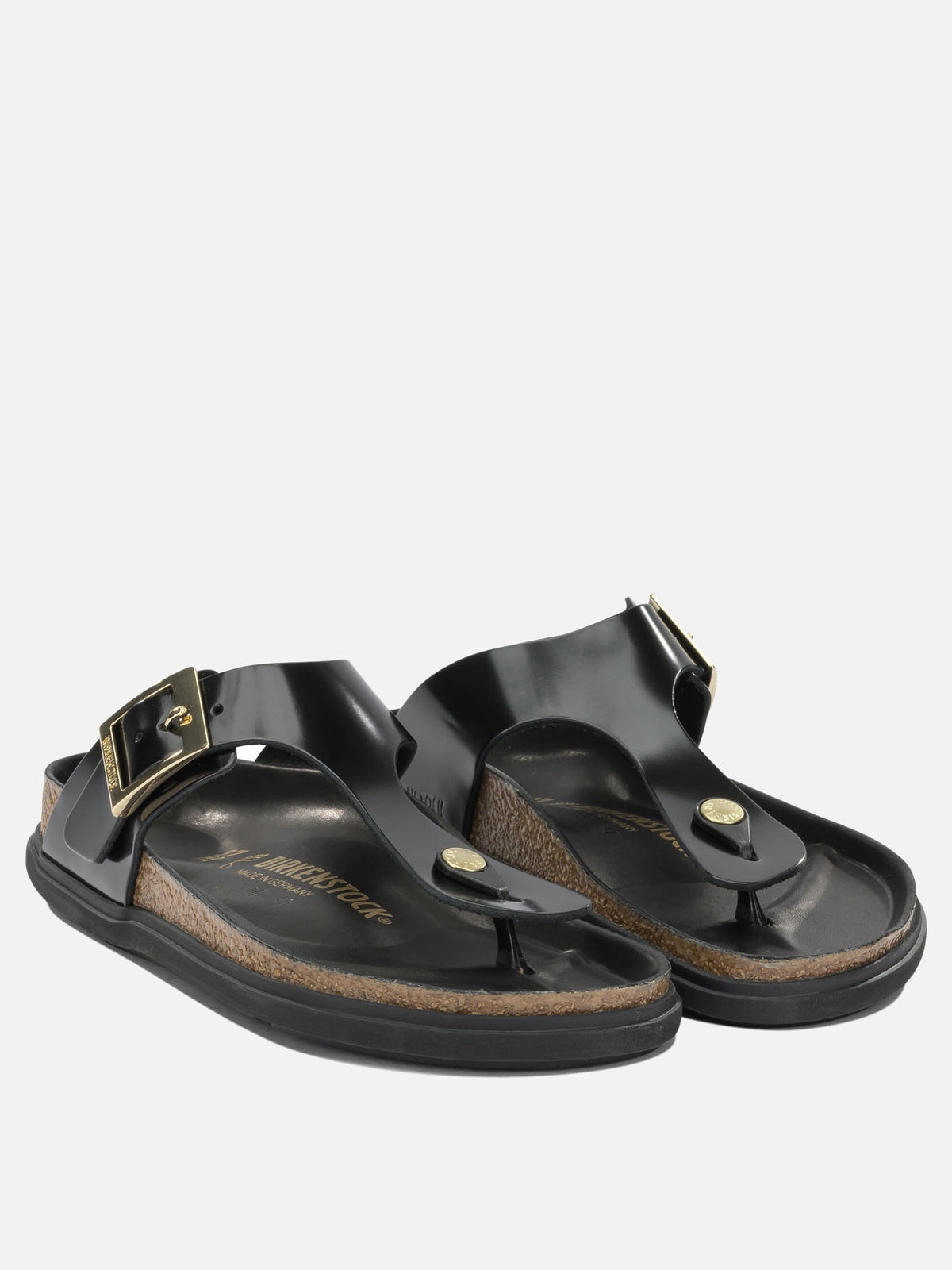 Birkenstock "Gizeh Droplet Buckle" low sandals Black