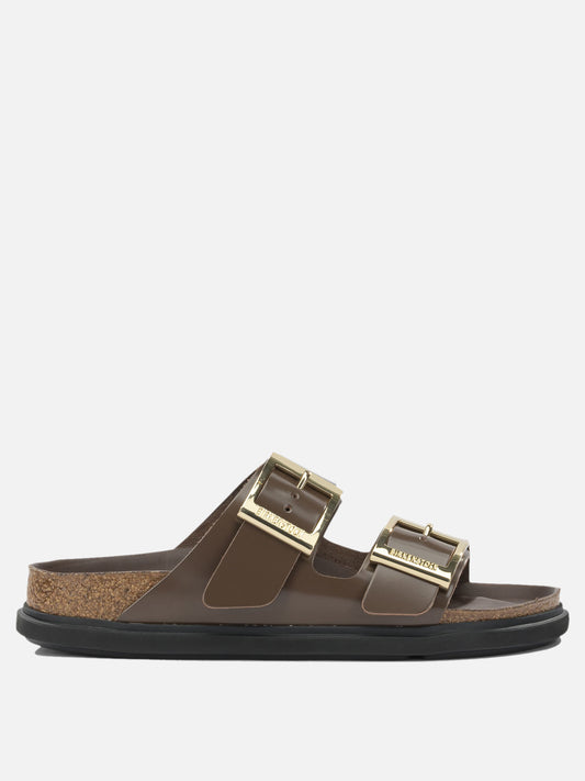 Flat sandals 100% leather - 100% eva  Brown - Birkenstock Women | PLP | VIETTI Online Store 
