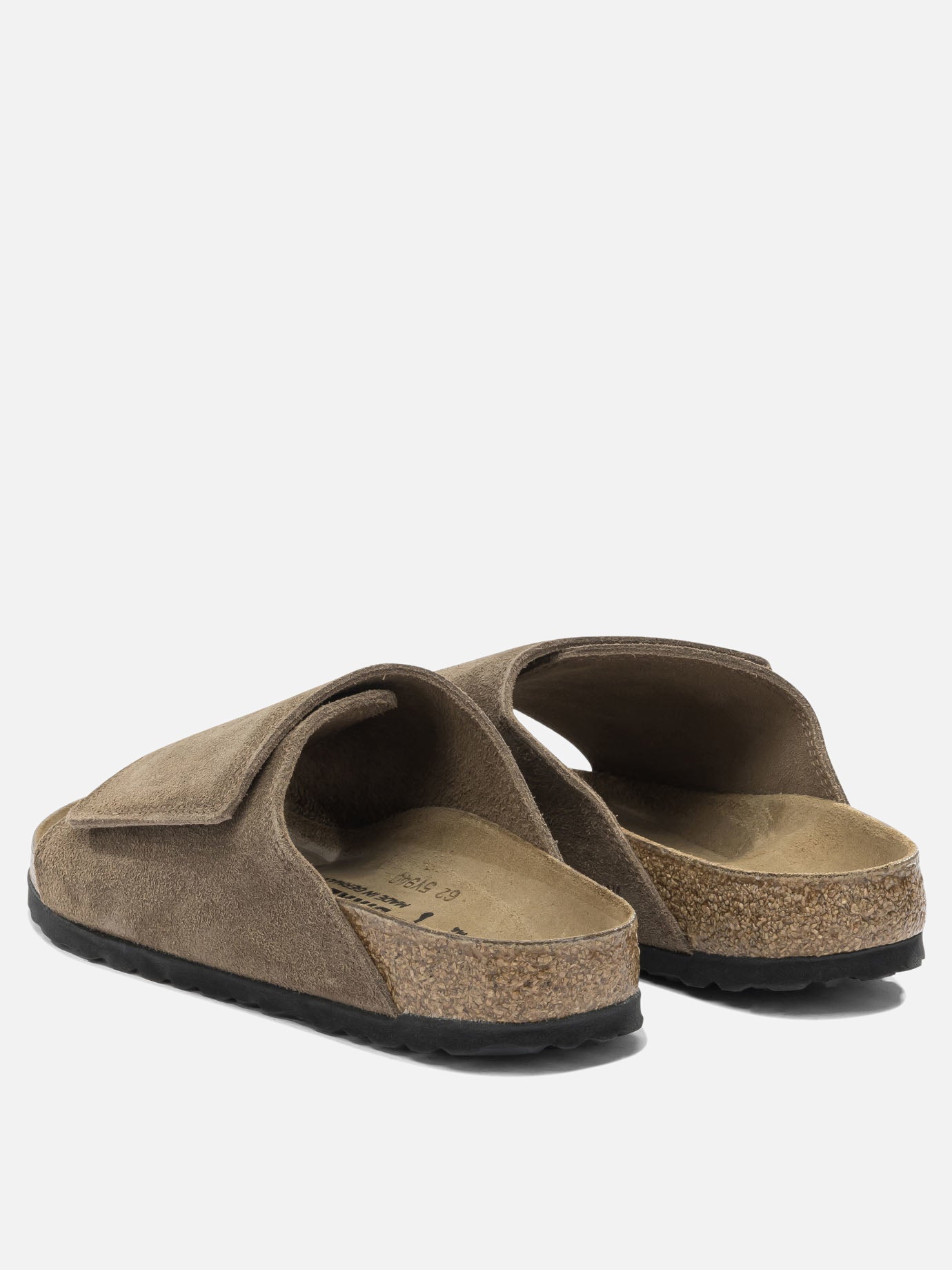 Slides 100% suede - 100% rubber  Brown - Birkenstock Women | PDP | VIETTI Online Store | thumbnail_4