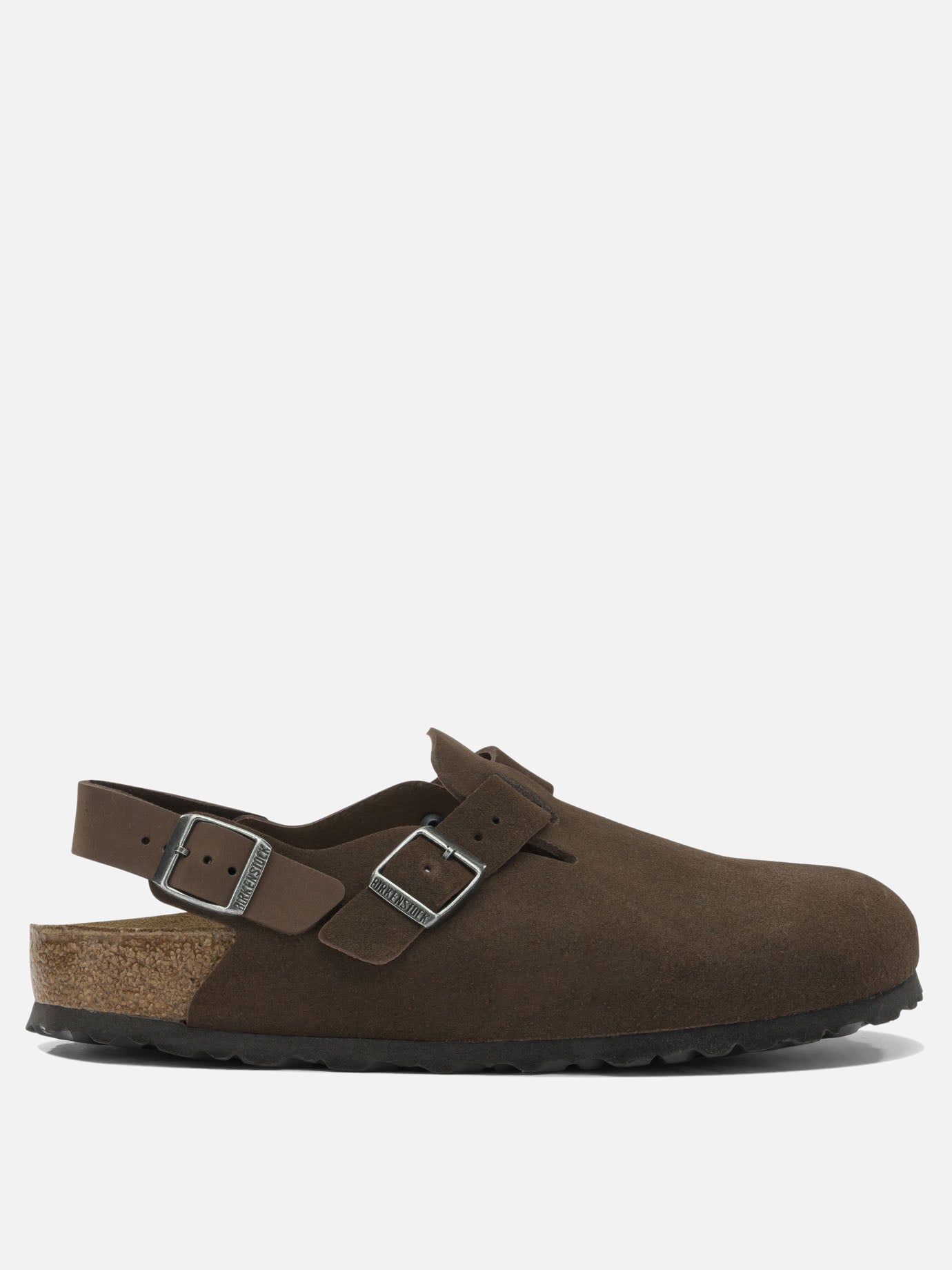 Flat sandals 100% suede leather - 100% rubber  Brown - Birkenstock Men | PDP | VIETTI Online Store | thumbnail