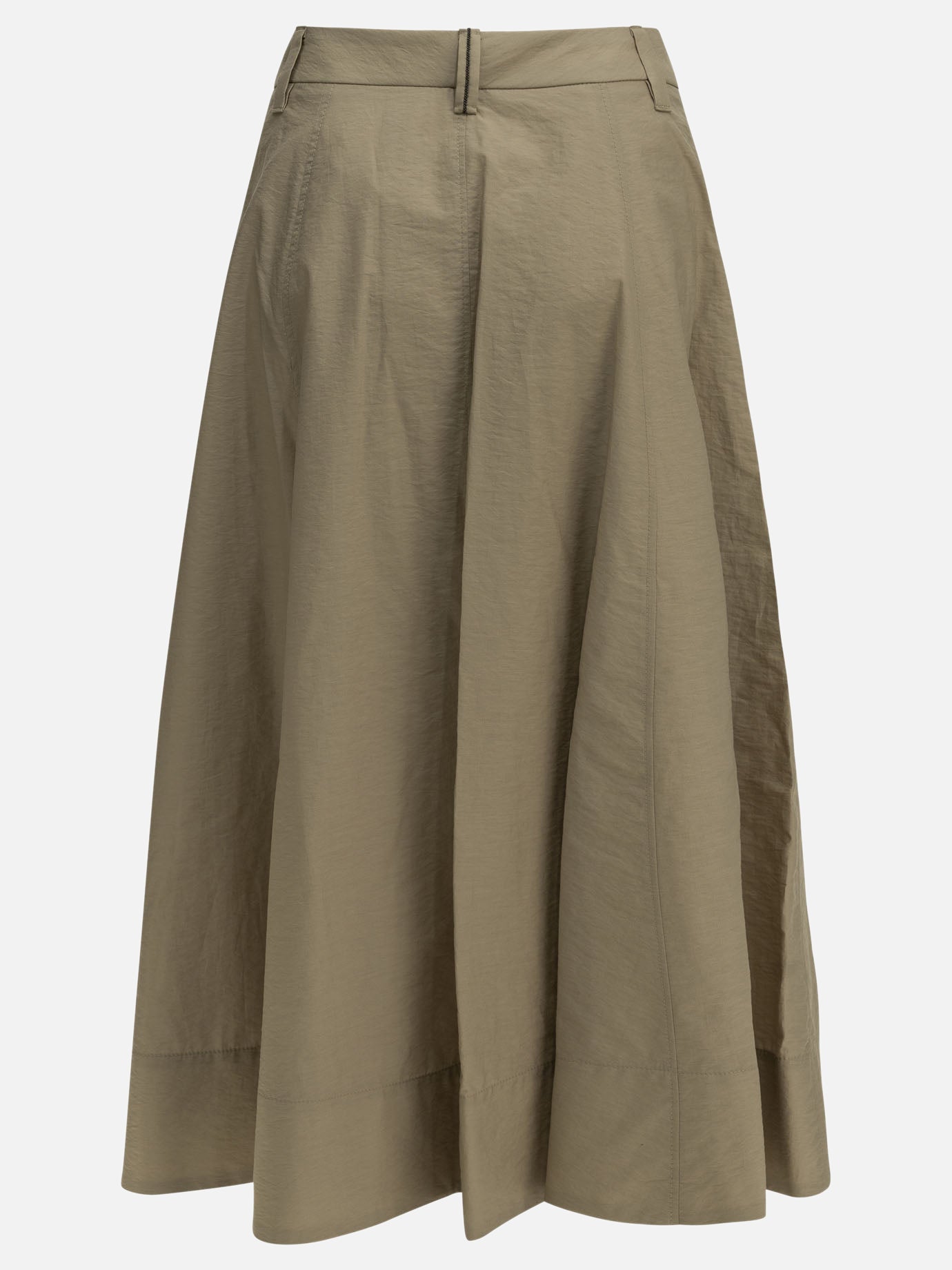 Midi skirts Solid colour  Beige - Brunello Cucinelli Women | PDP | VIETTI Online Store | thumbnail_2