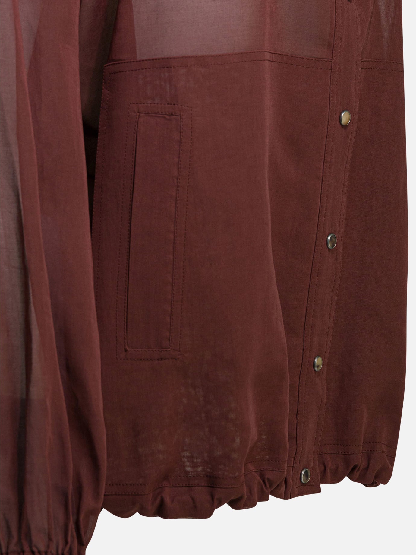 Overshirt jackets Solid colour  Bordeaux - Brunello Cucinelli Women | PDP | VIETTI Online Store | thumbnail_4