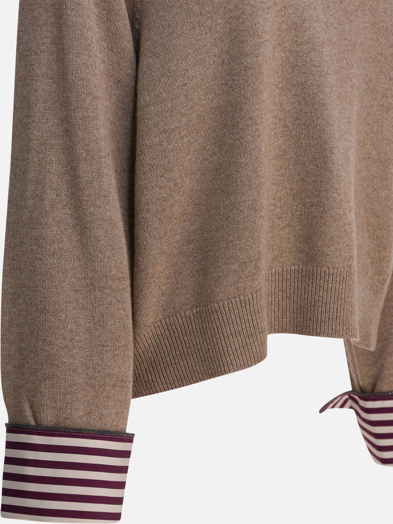 Maglioni dolcevita Solid colour  Marrone - Brunello Cucinelli Donna | PDP | VIETTI Online Store | Zoom-Modal_4
